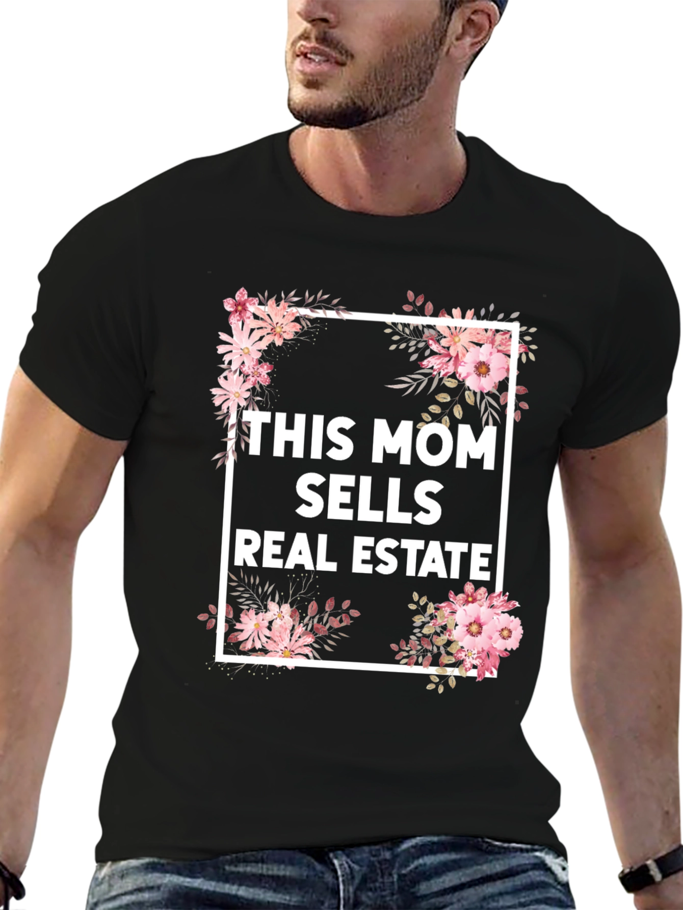 This Mom Sells Real Estate Floral T-Shirt