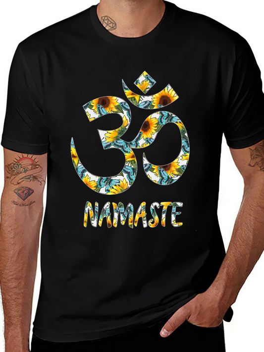 Sunflower Om Namaste T-Shirt