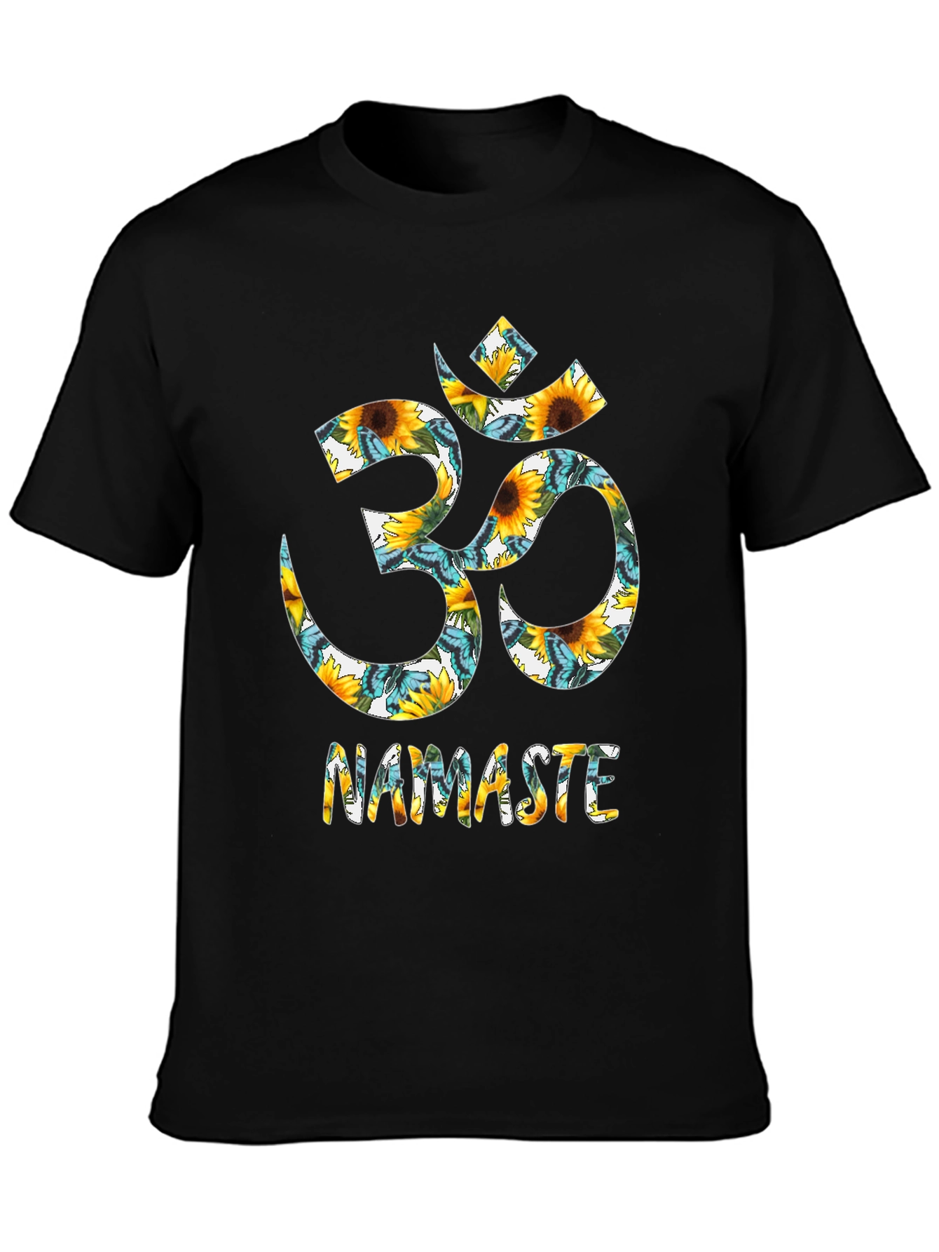 Sunflower Om Namaste T-Shirt
