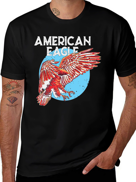 American Eagle Graphic Print Mens T-Shirt