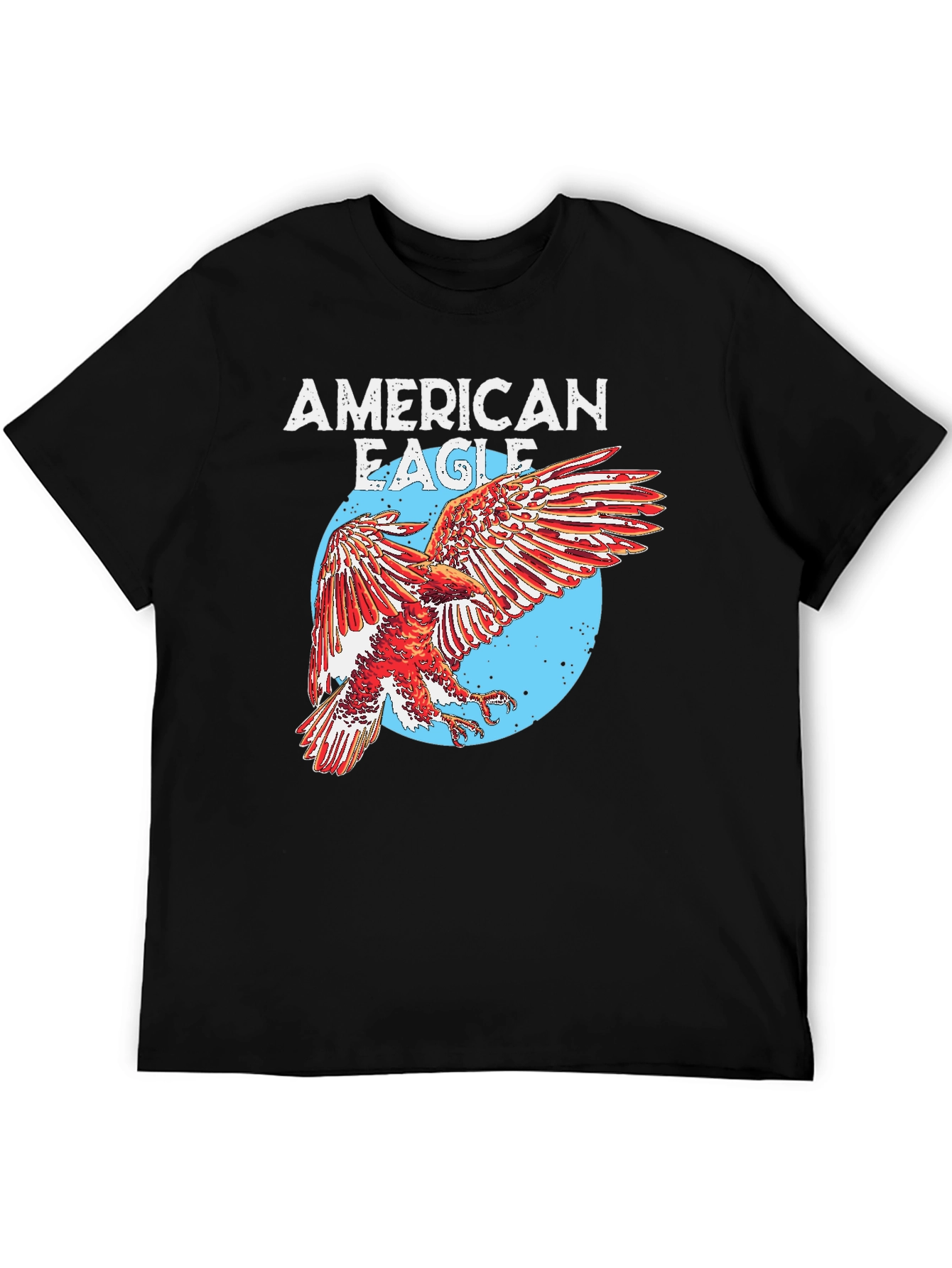 American Eagle Graphic Print Mens T-Shirt