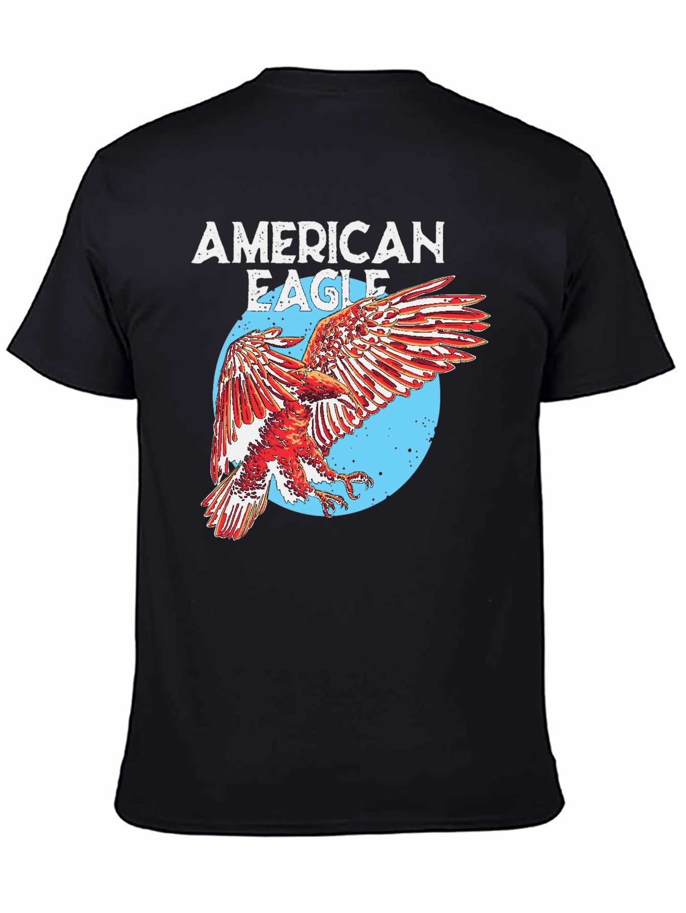 American Eagle Graphic Print Mens T-Shirt
