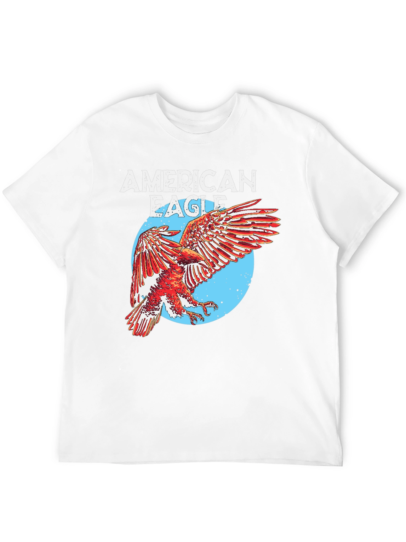 American Eagle Graphic Print Mens T-Shirt