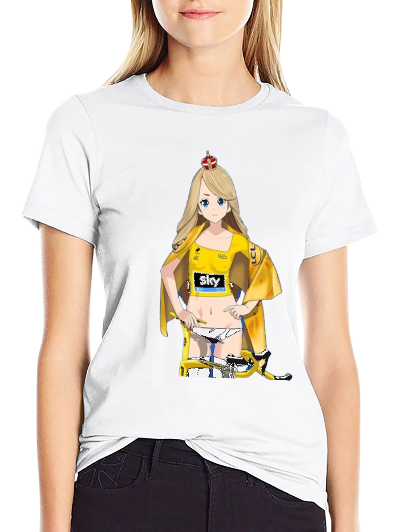 Anime Girl Cycling Jersey T-Shirt