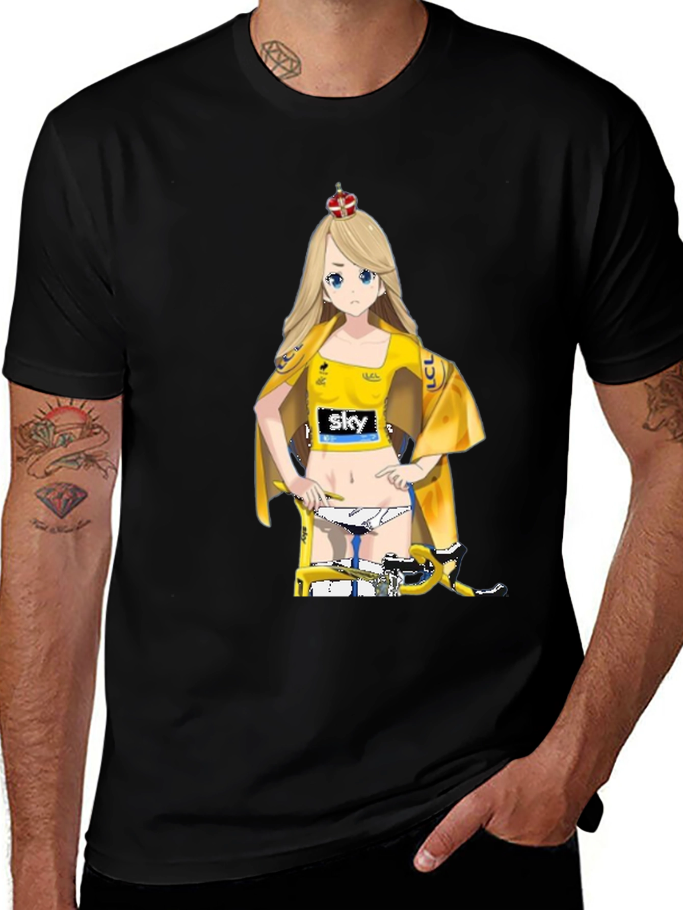 Anime Girl Cycling Jersey T-Shirt