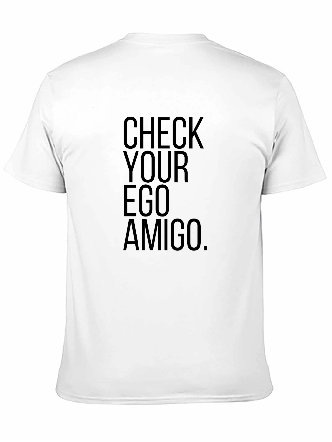 Check Your Ego Amigo Black Graphic Tee