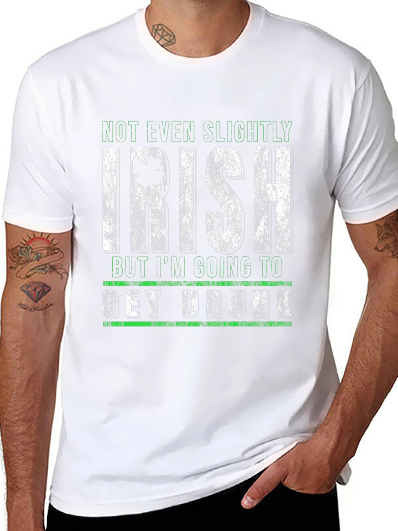 Funny St. Patricks Day Not Even Slightly Irish T-Shirt