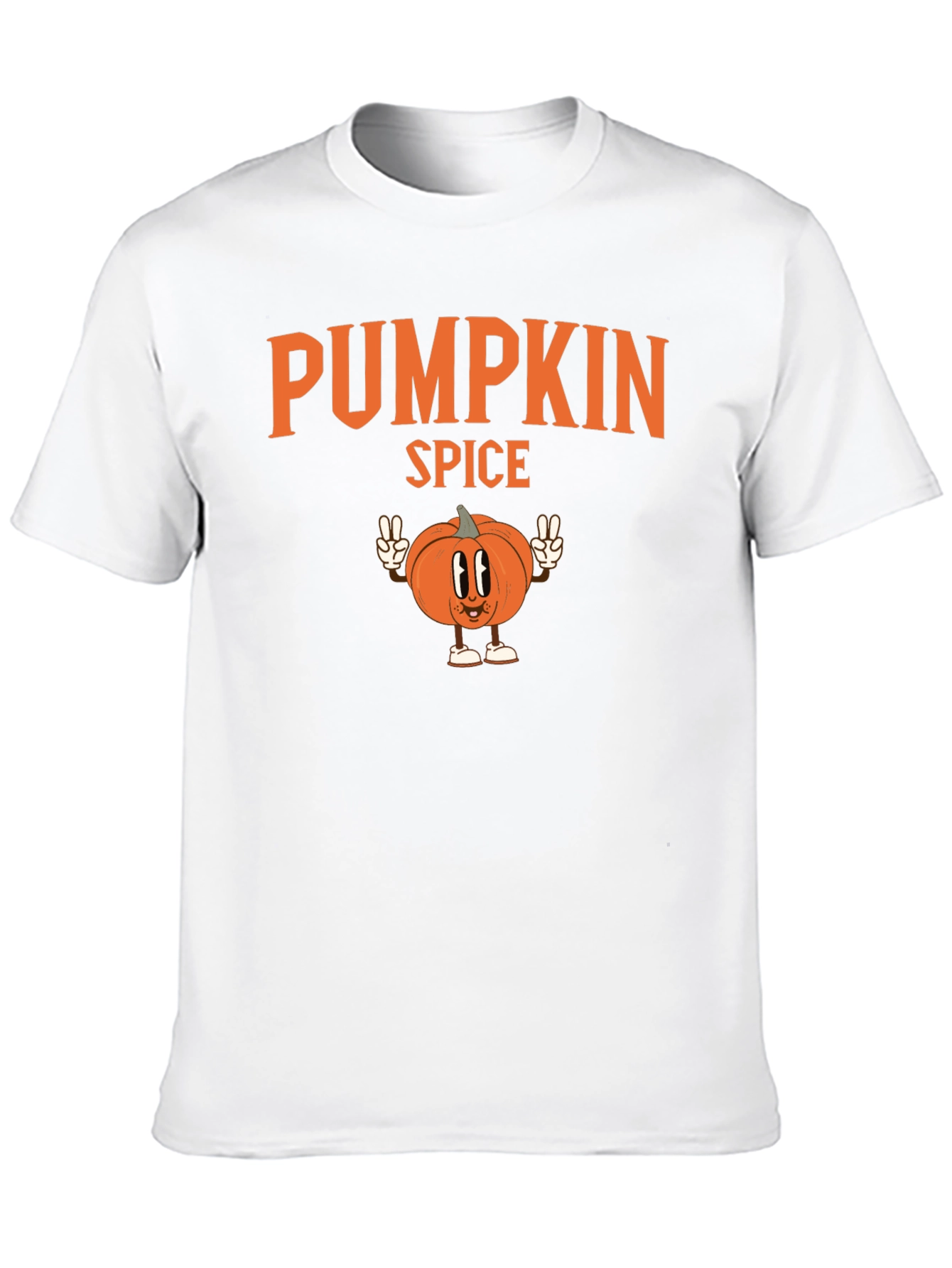 Pumpkin Spice Cartoon T-Shirt - Fall Apparel