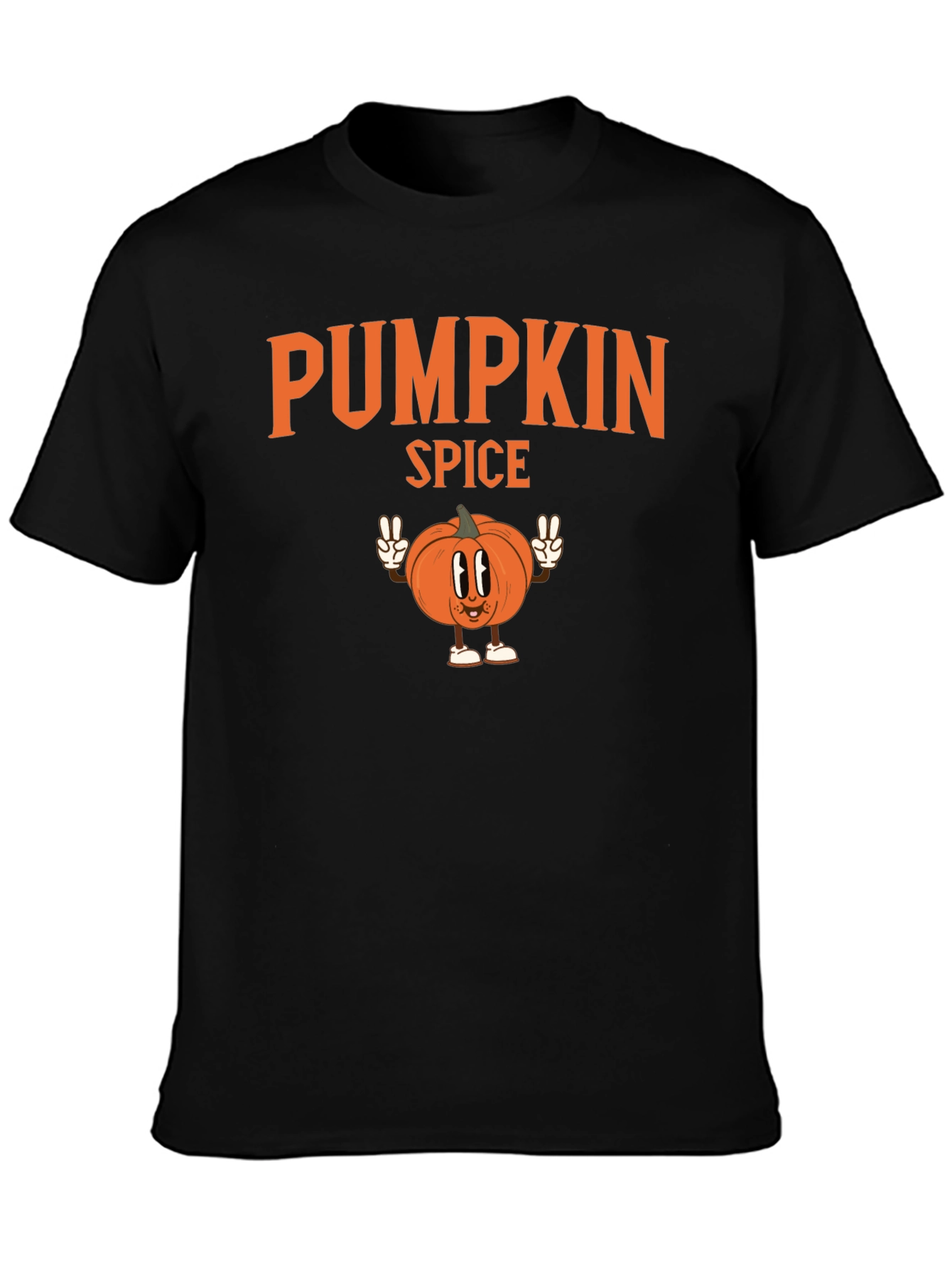 Pumpkin Spice Cartoon T-Shirt - Fall Apparel