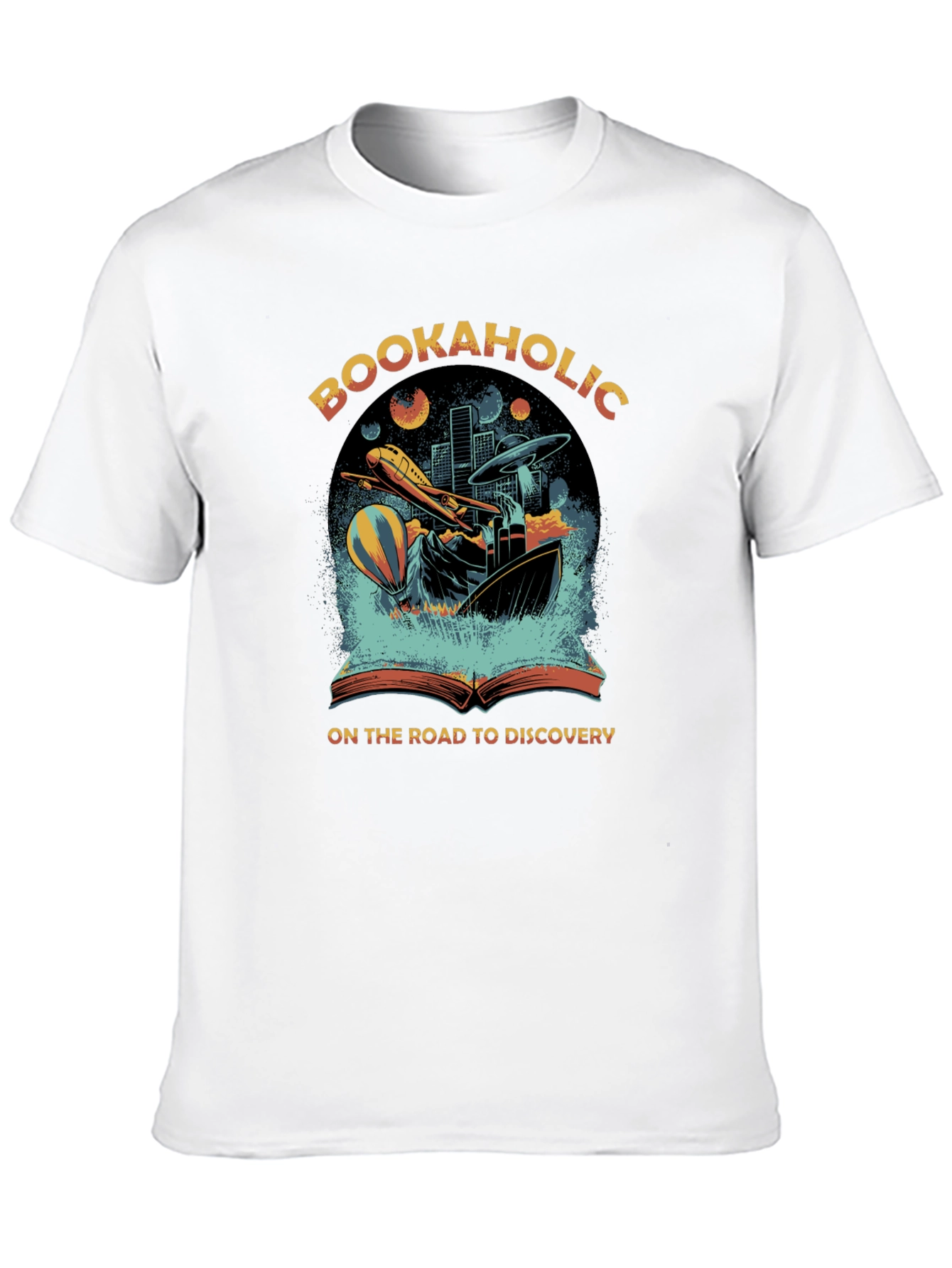 Bookaholic Discovery Tee - Adventure Awaits!