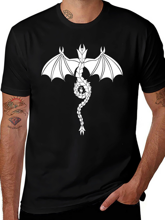 Black Dragon Graphic Tee - Mens Fashion
