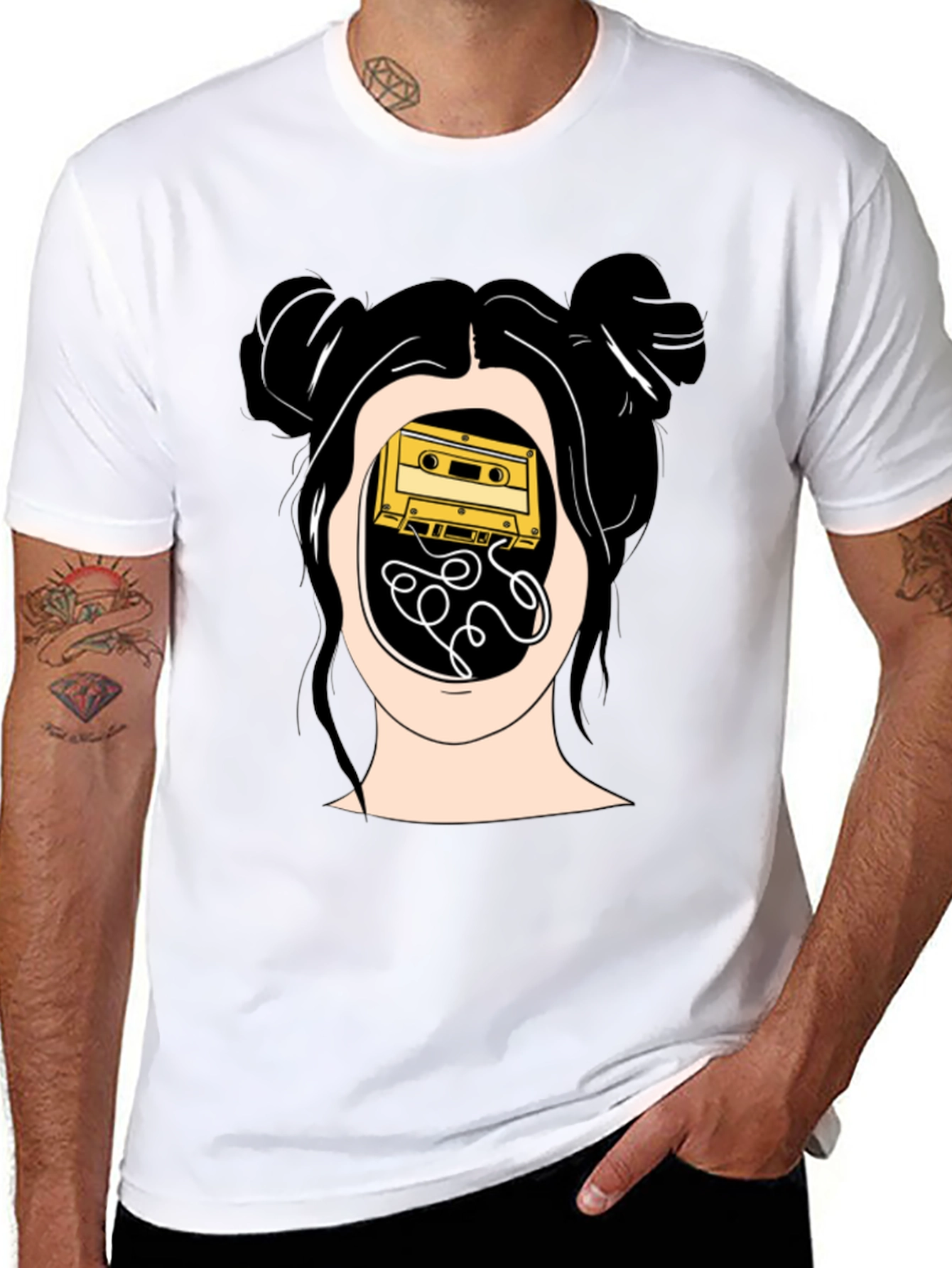Abstract Cassette Tape Mind T-Shirt