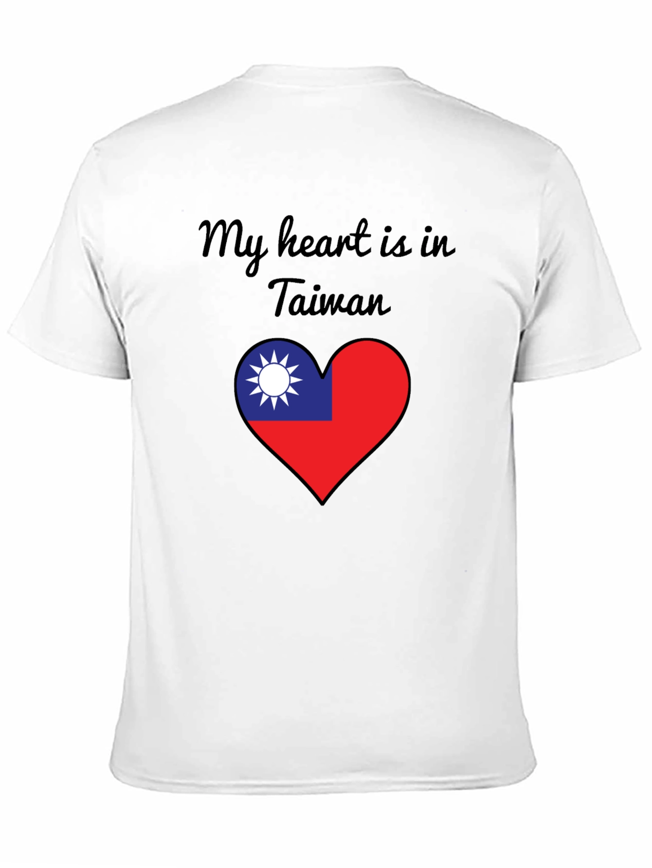 Taiwan Heart Flag T-Shirt - Show Your Love!