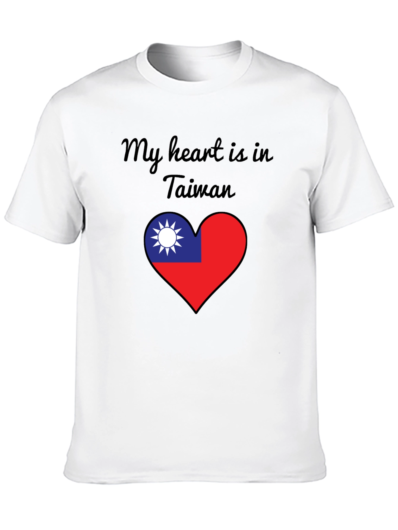 Taiwan Heart Flag T-Shirt - Show Your Love!