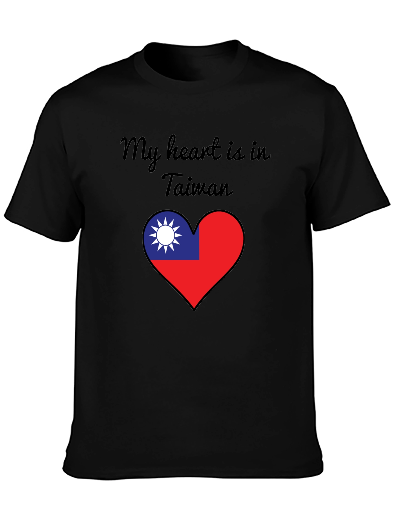 Taiwan Heart Flag T-Shirt - Show Your Love!
