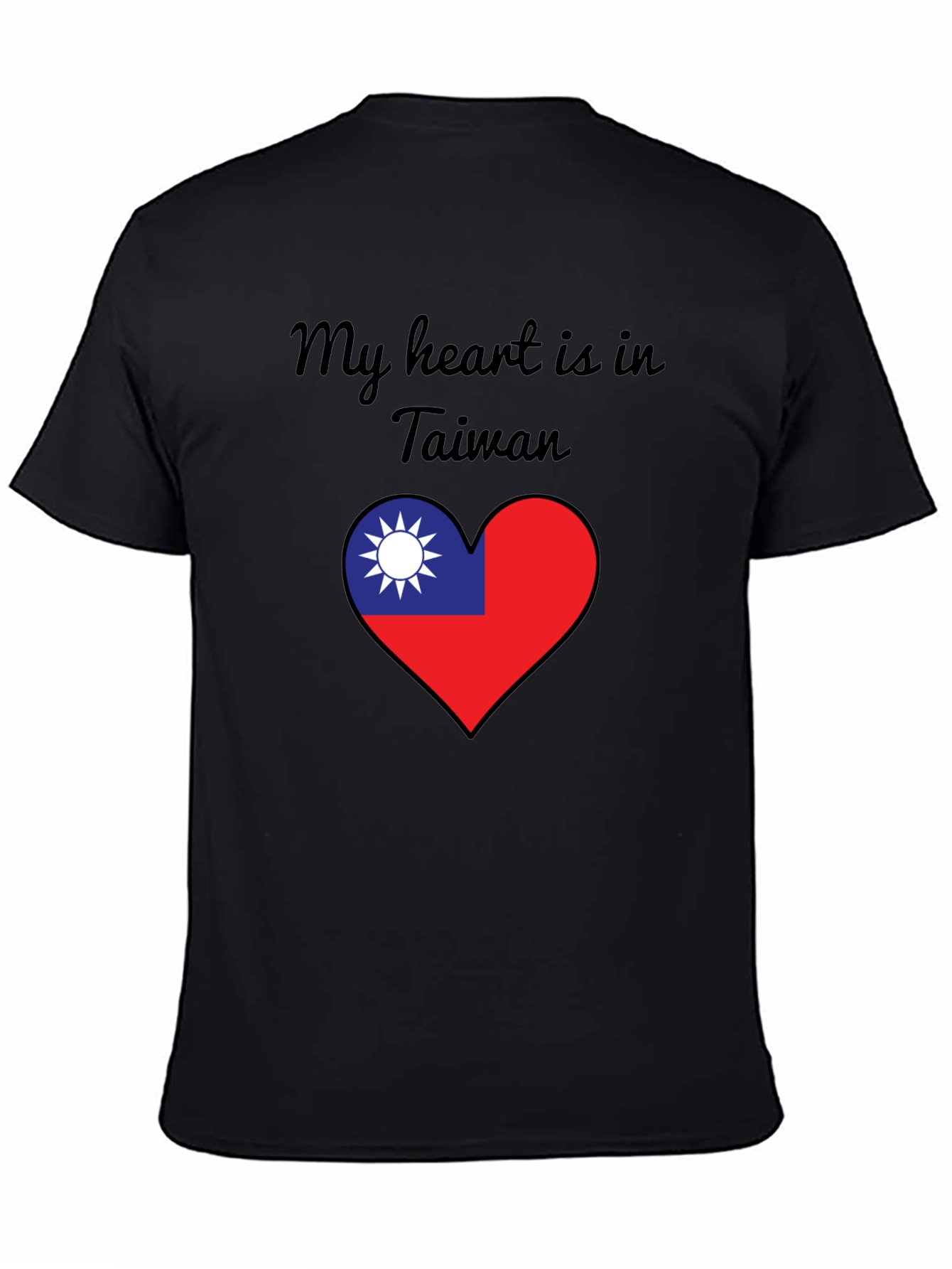 Taiwan Heart Flag T-Shirt - Show Your Love!