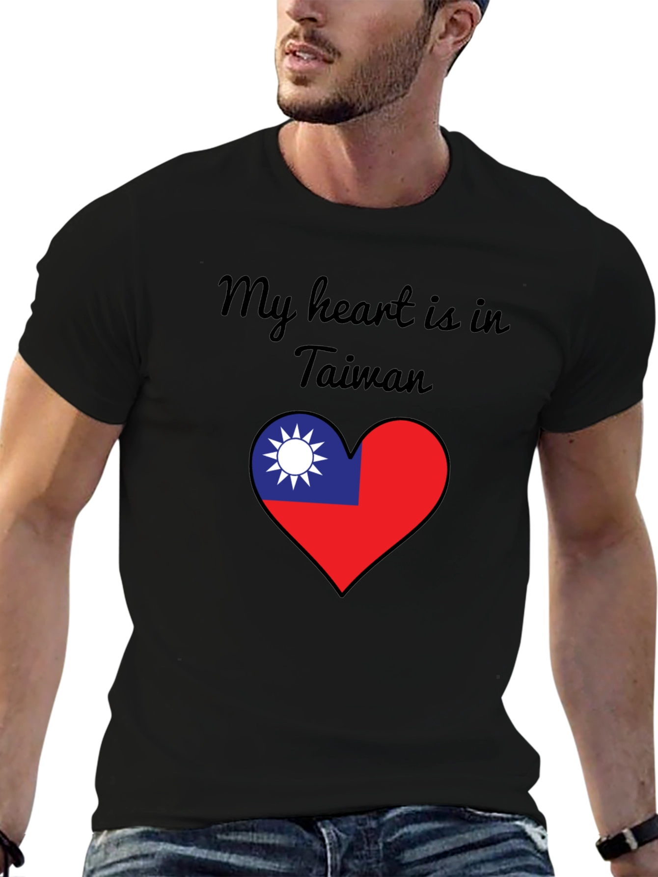 Taiwan Heart Flag T-Shirt - Show Your Love!