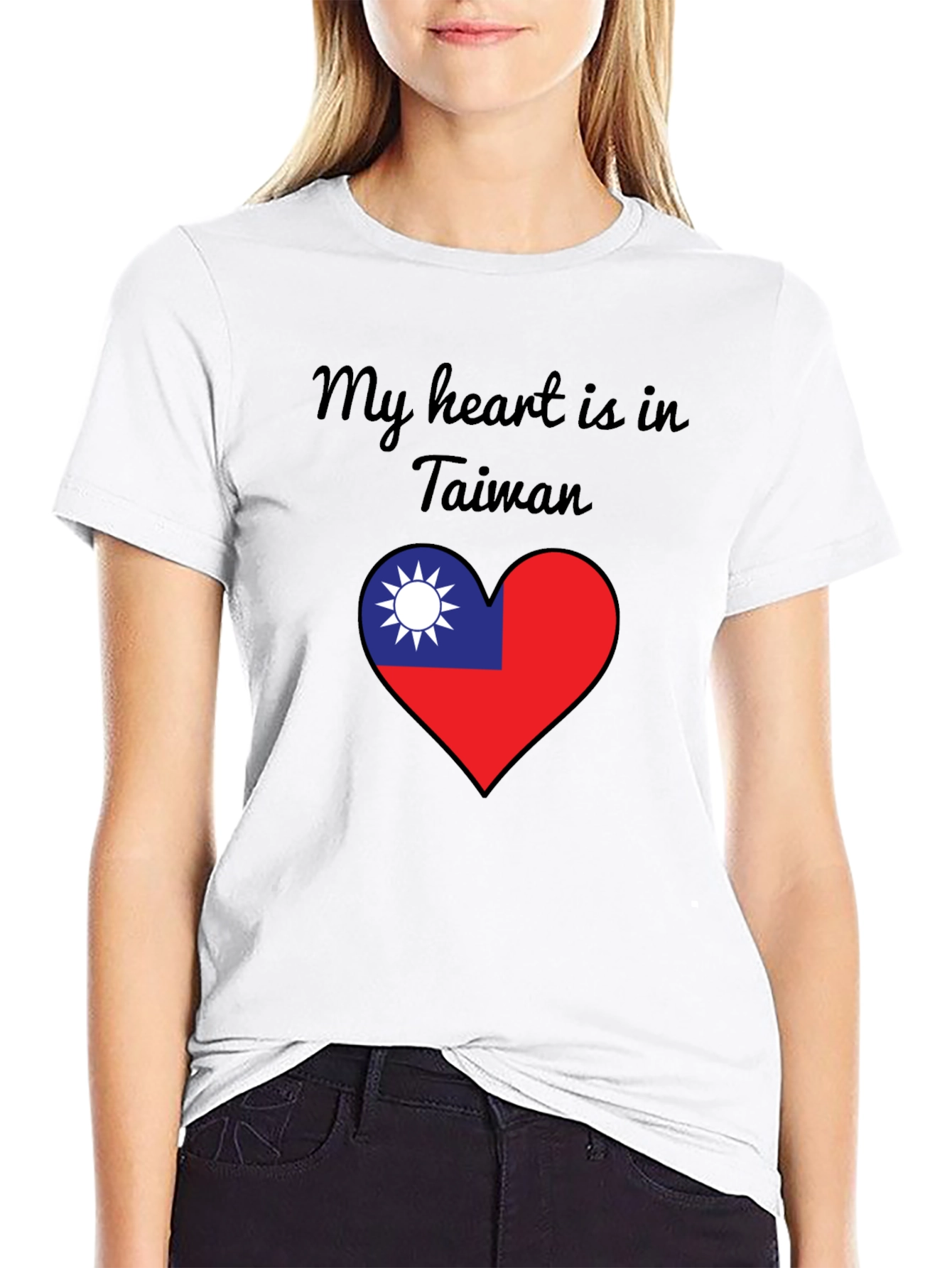 Taiwan Heart Flag T-Shirt - Show Your Love!