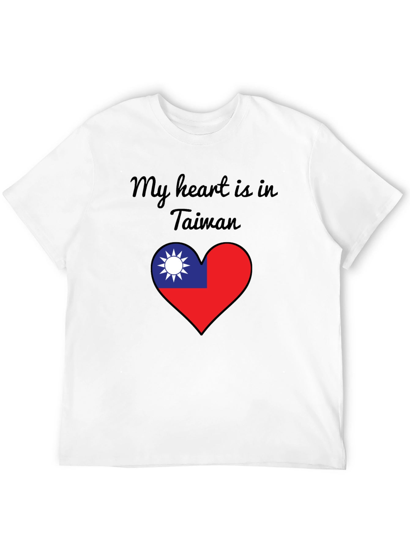 Taiwan Heart Flag T-Shirt - Show Your Love!