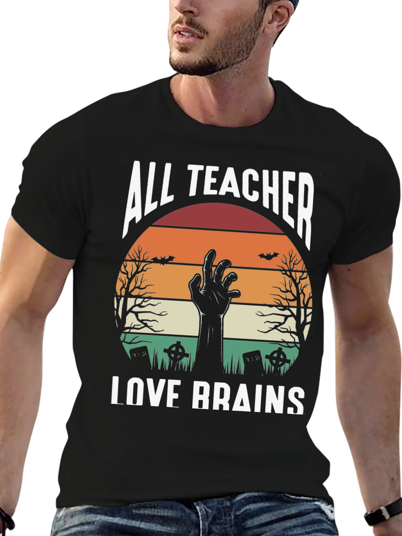 All Teachers Love Brains Halloween T-Shirt