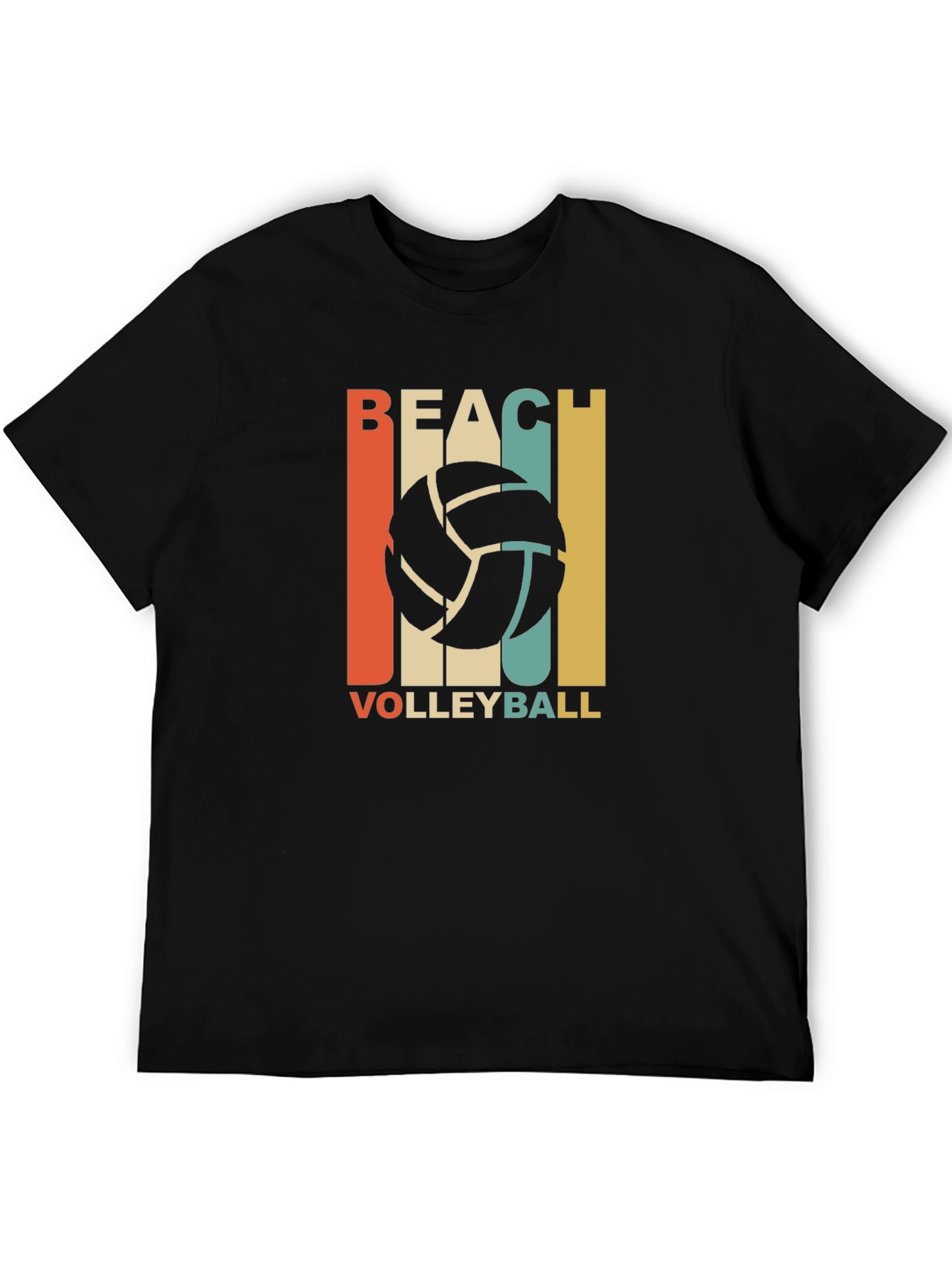 Beach Volleyball Graphic T-Shirt - Retro Style