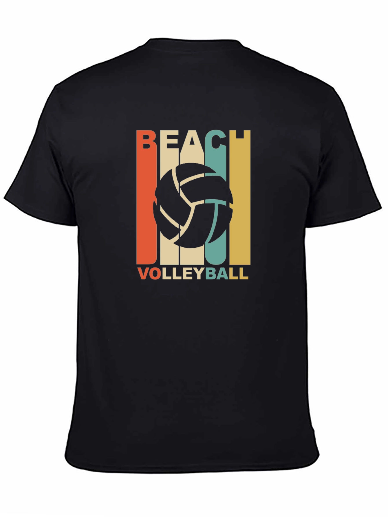 Beach Volleyball Graphic T-Shirt - Retro Style
