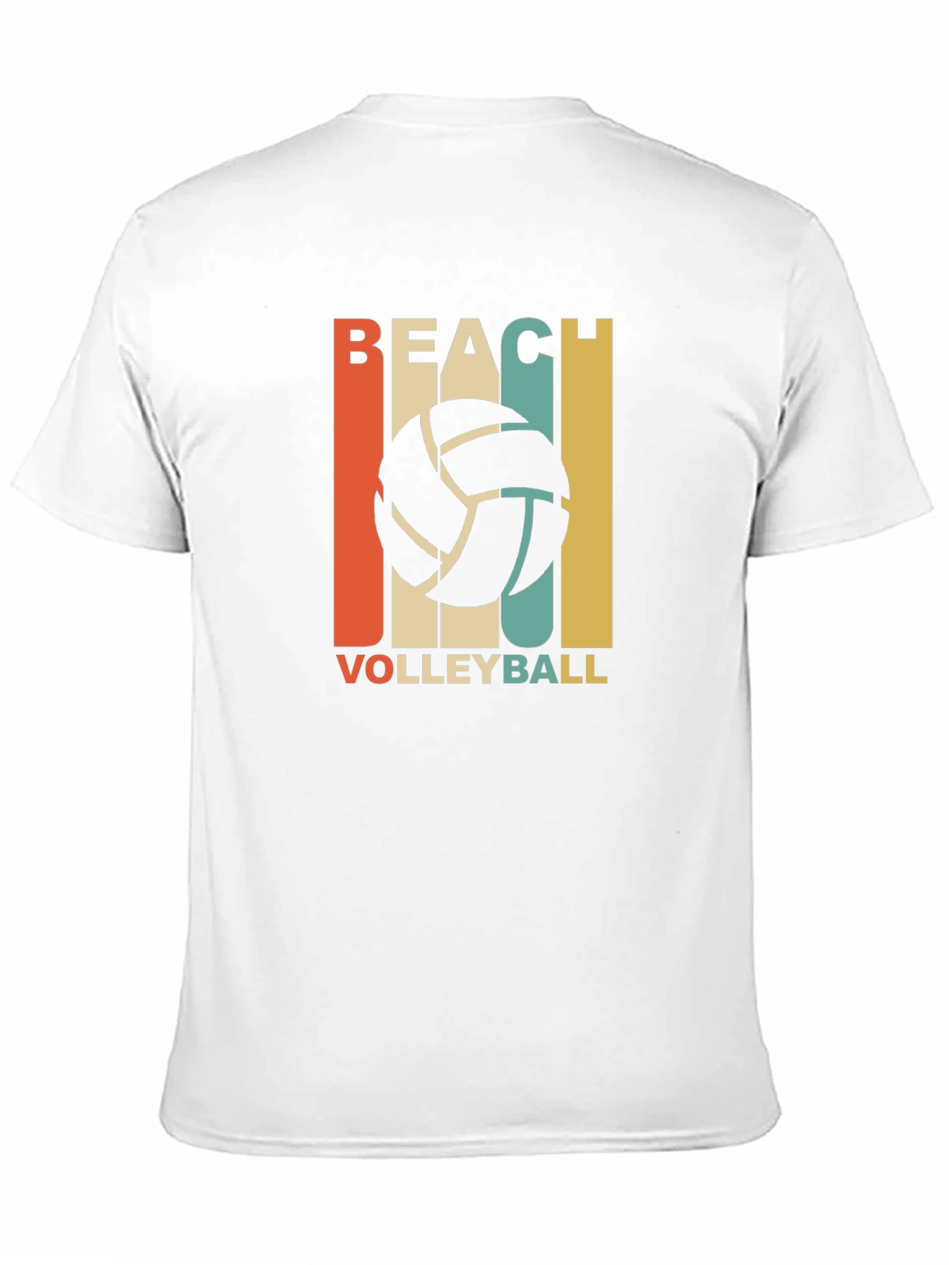 Beach Volleyball Graphic T-Shirt - Retro Style