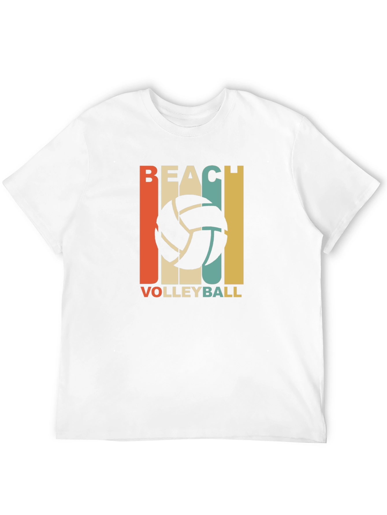 Beach Volleyball Graphic T-Shirt - Retro Style
