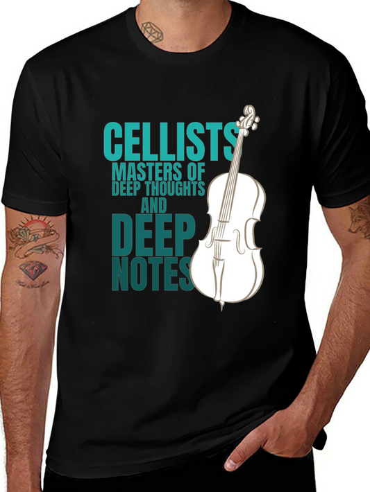 Cellists Masters T-Shirt: Deep Thoughts & Notes