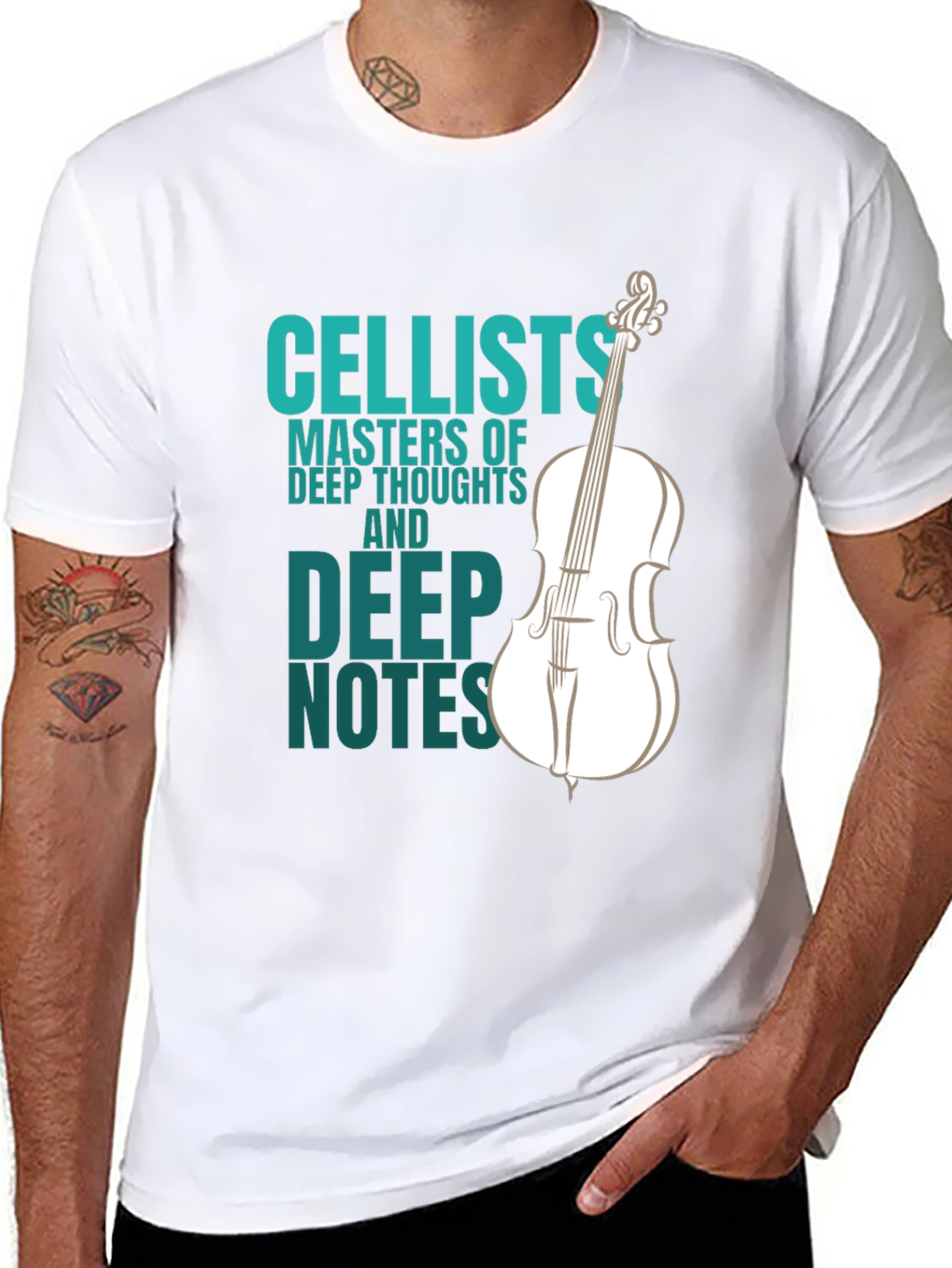 Cellists Masters T-Shirt: Deep Thoughts & Notes