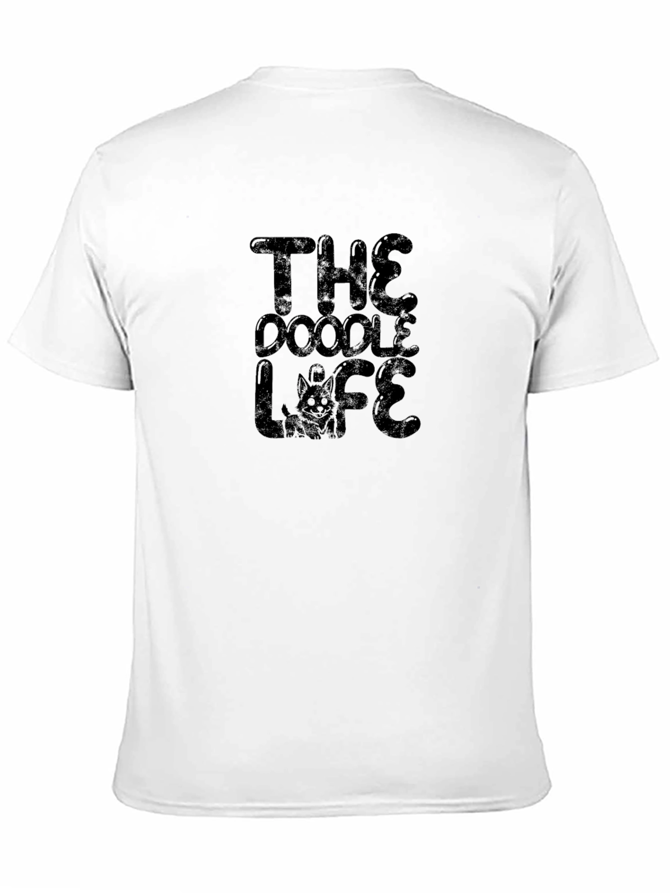The Doodle Life T-Shirt - Black Crew Neck Tee