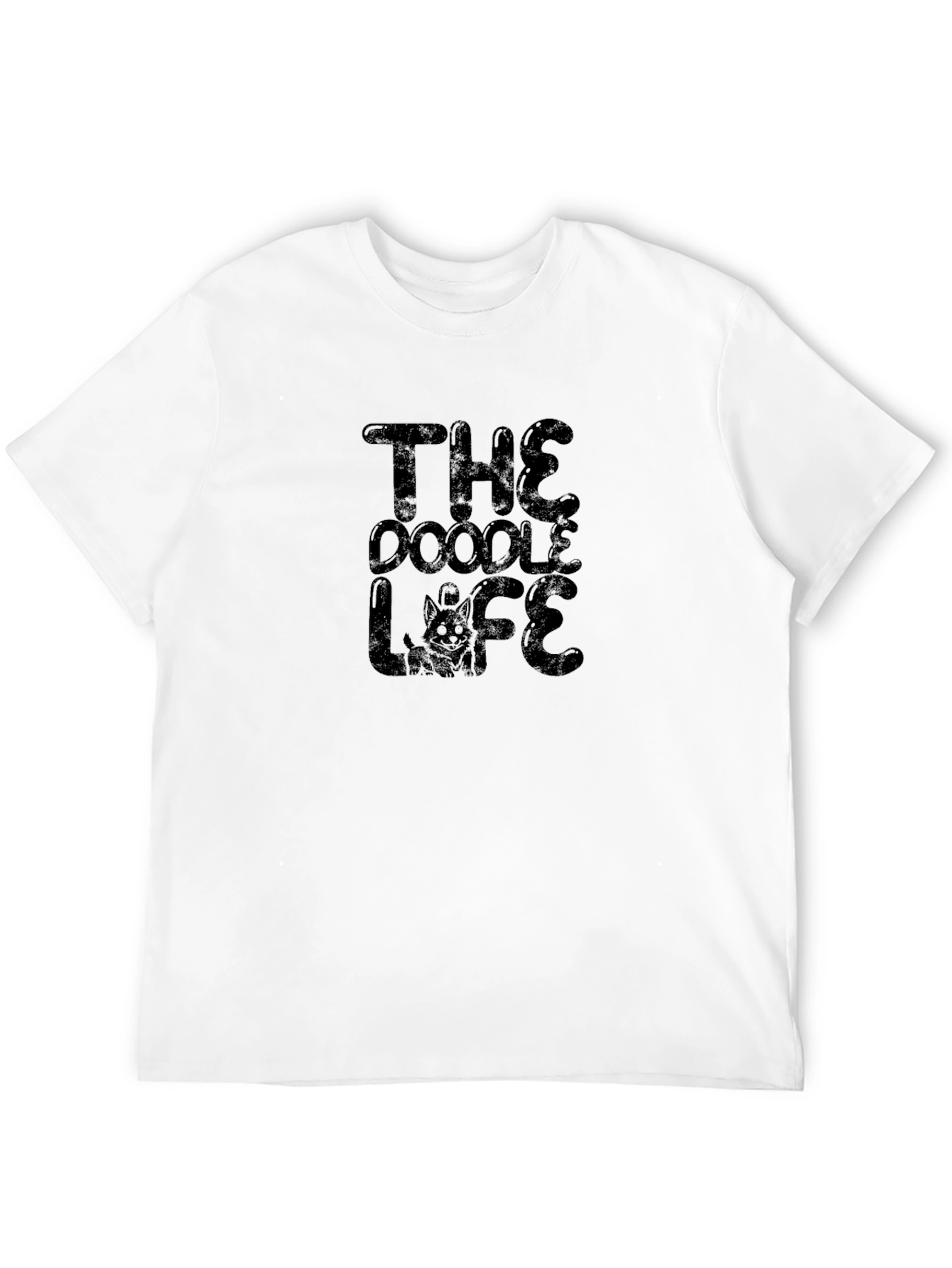 The Doodle Life T-Shirt - Black Crew Neck Tee