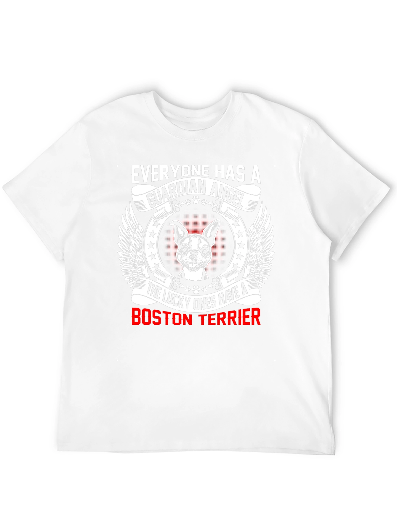 Boston Terrier Guardian Angel T-Shirt