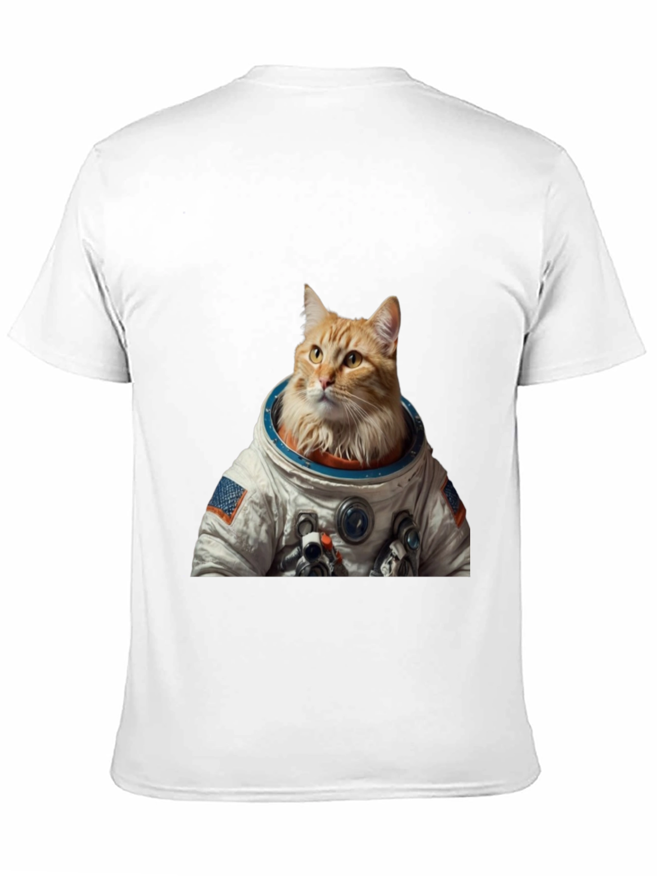 Astronaut Cat Graphic T-Shirt - Black
