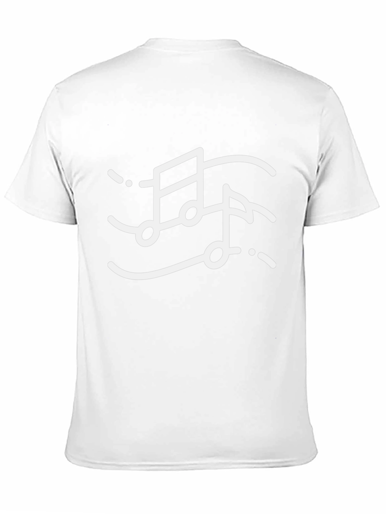 Musical Notes Graphic Tee - Stylish Black T-Shirt