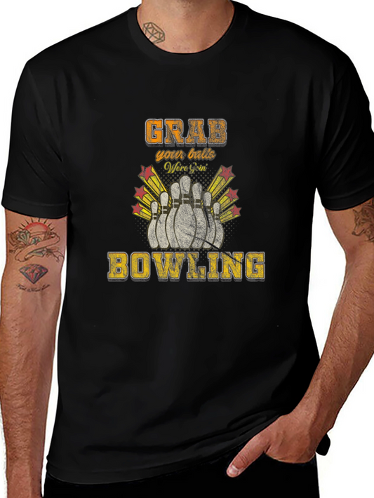 Grab Your Balls Bowling T-Shirt Funny Bowler Tee