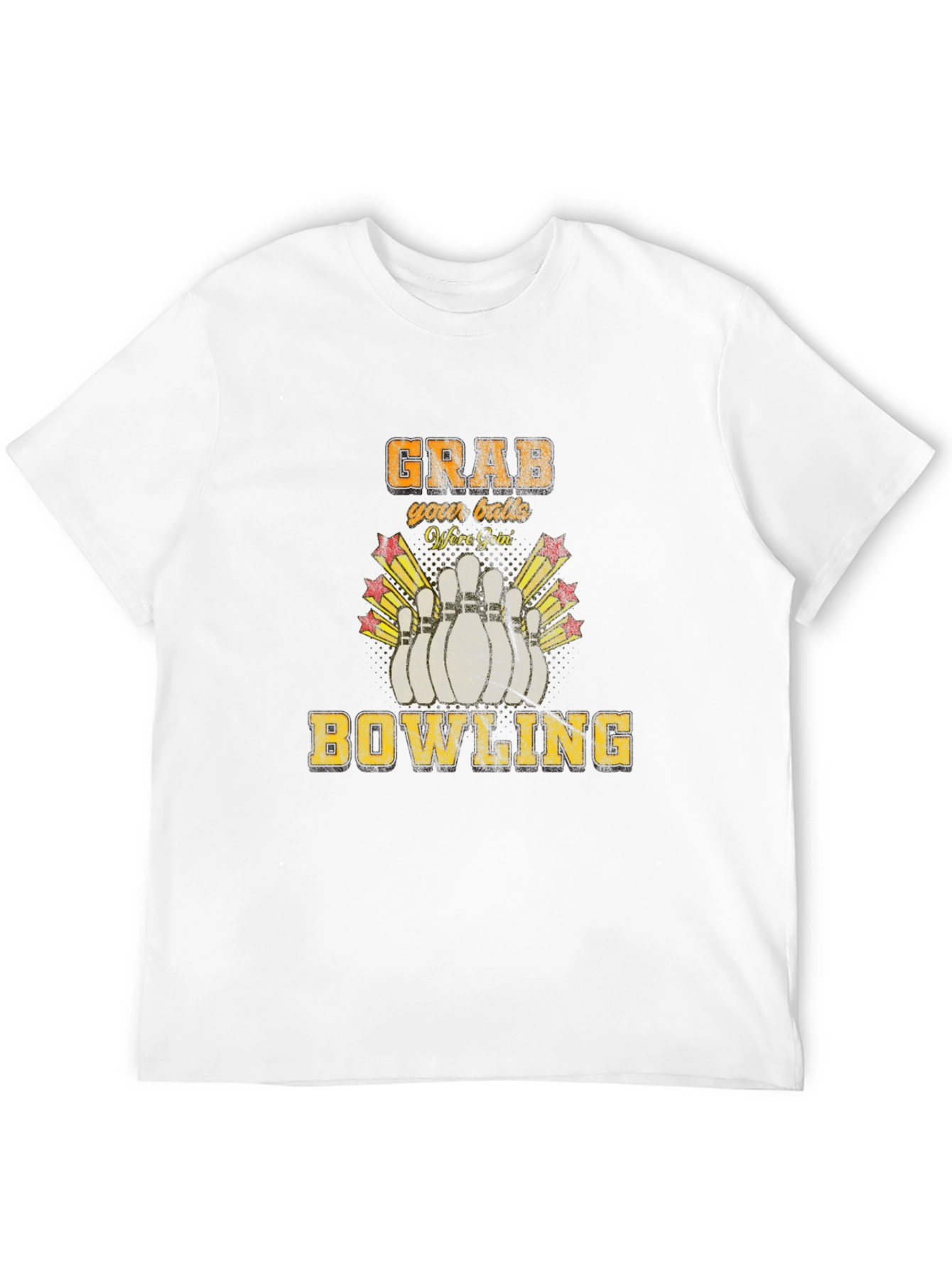 Grab Your Balls Bowling T-Shirt Funny Bowler Tee