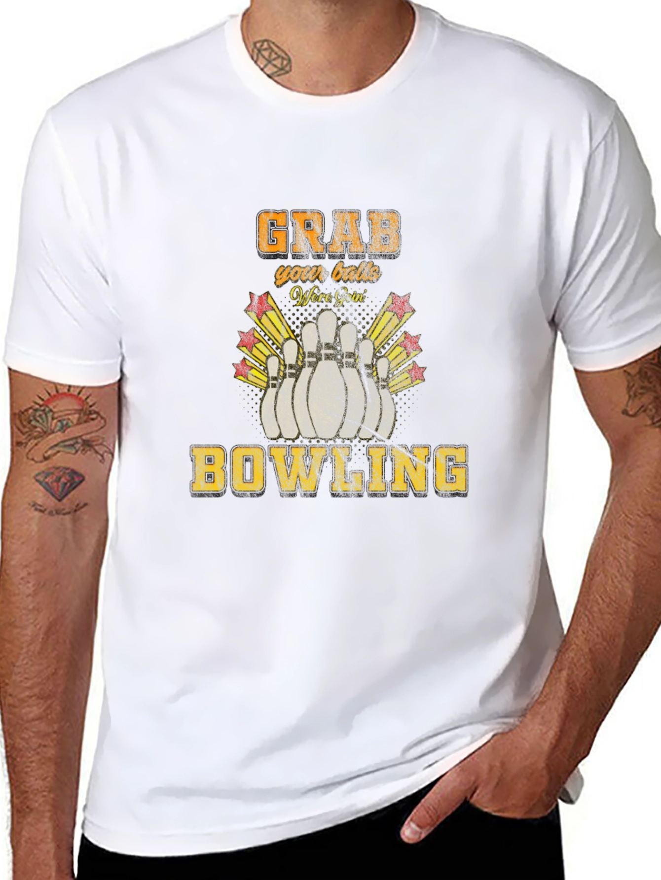 Grab Your Balls Bowling T-Shirt Funny Bowler Tee
