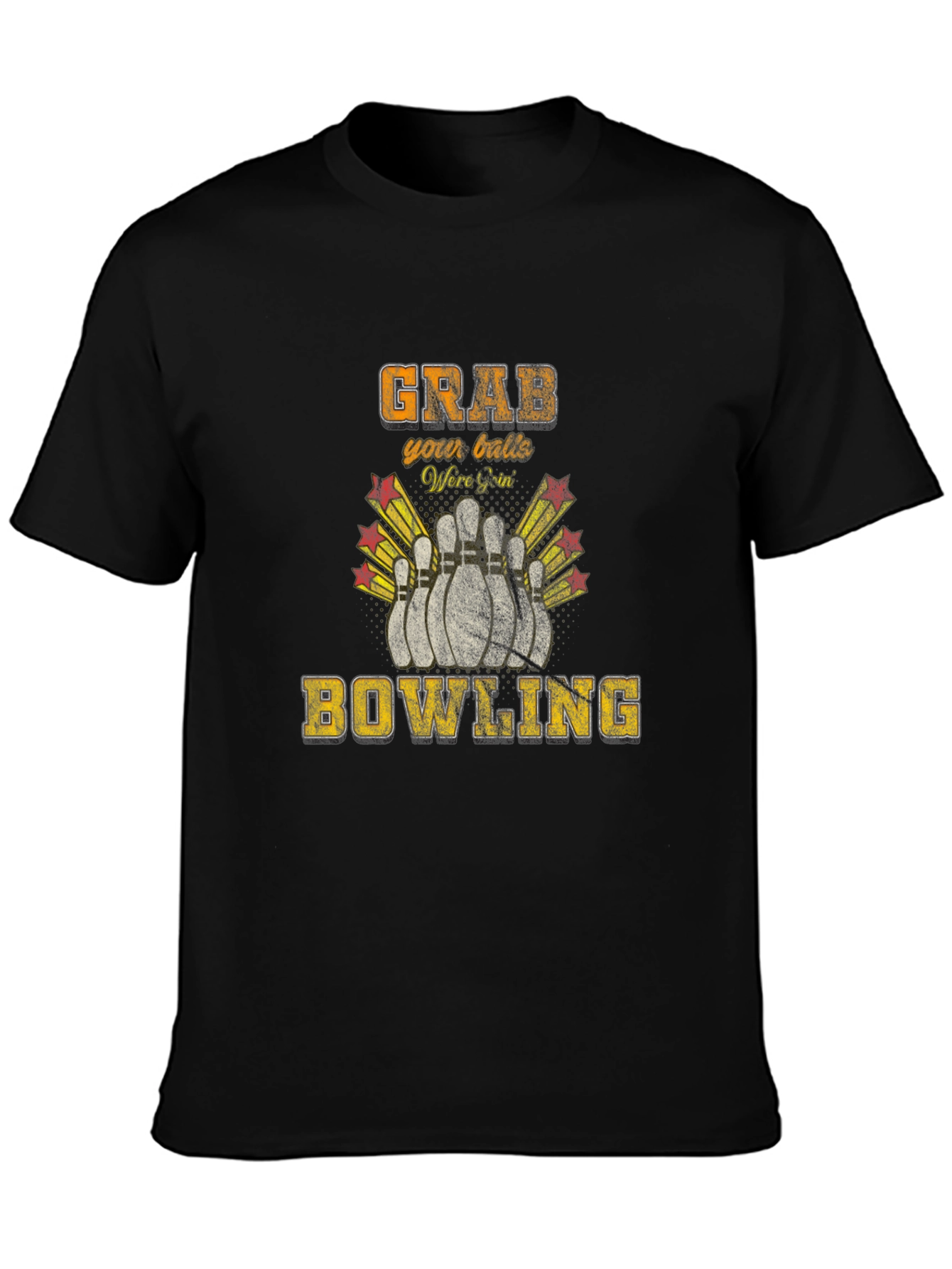 Grab Your Balls Bowling T-Shirt Funny Bowler Tee