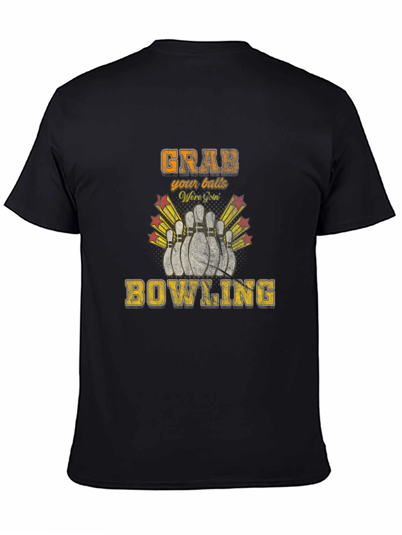 Grab Your Balls Bowling T-Shirt Funny Bowler Tee