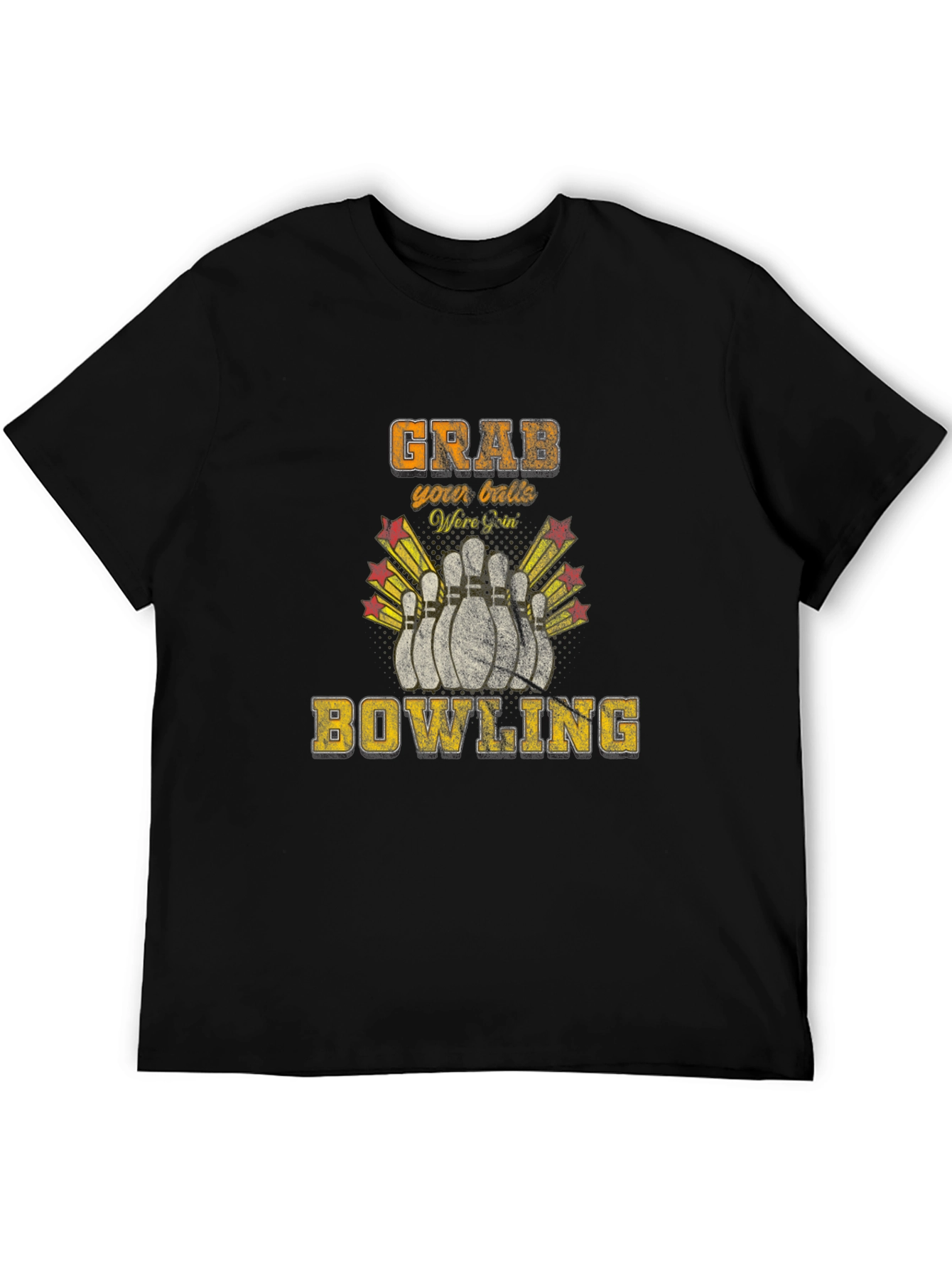 Grab Your Balls Bowling T-Shirt Funny Bowler Tee