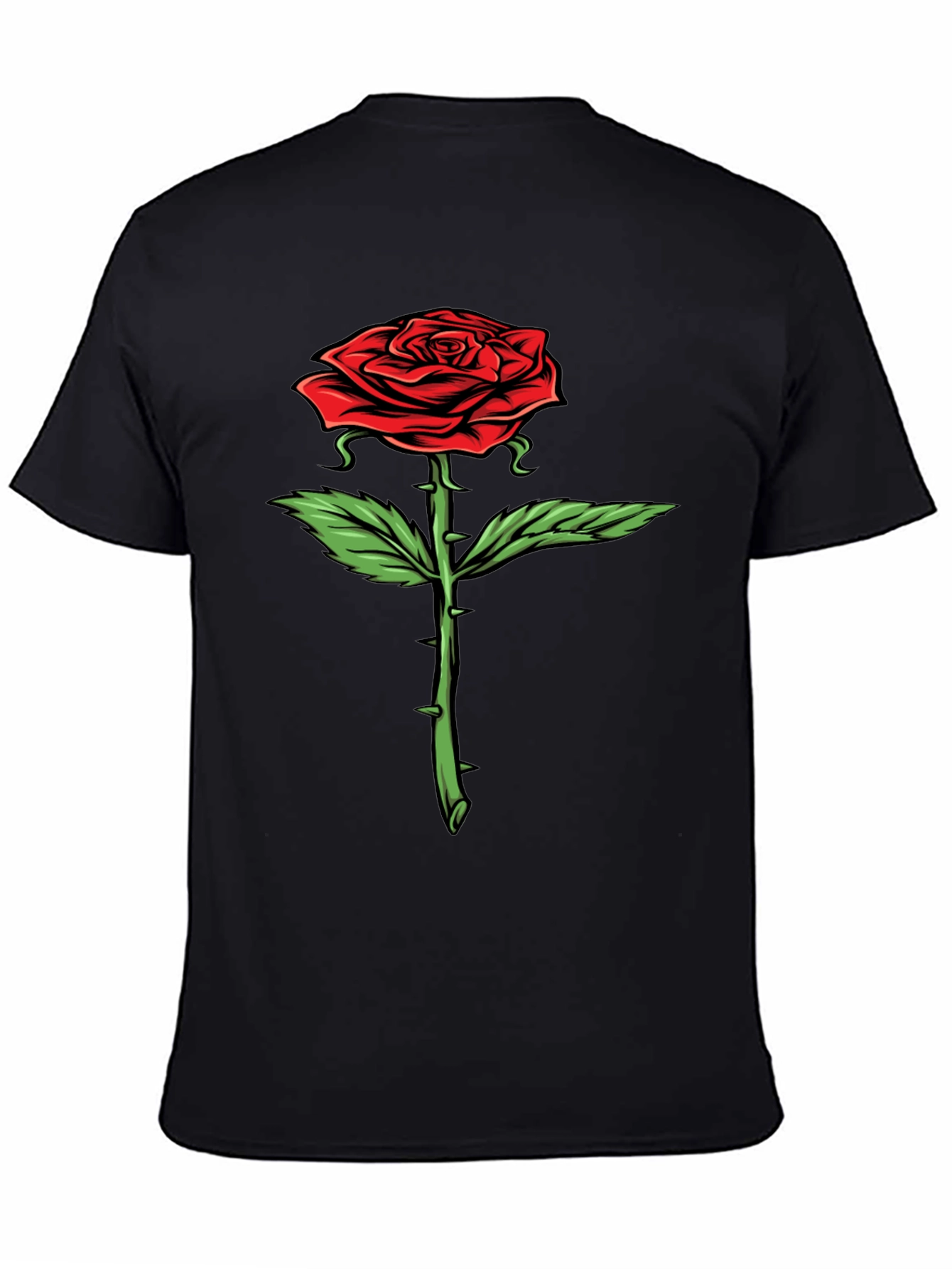 Rose Graphic T-Shirt - Bold Floral Design