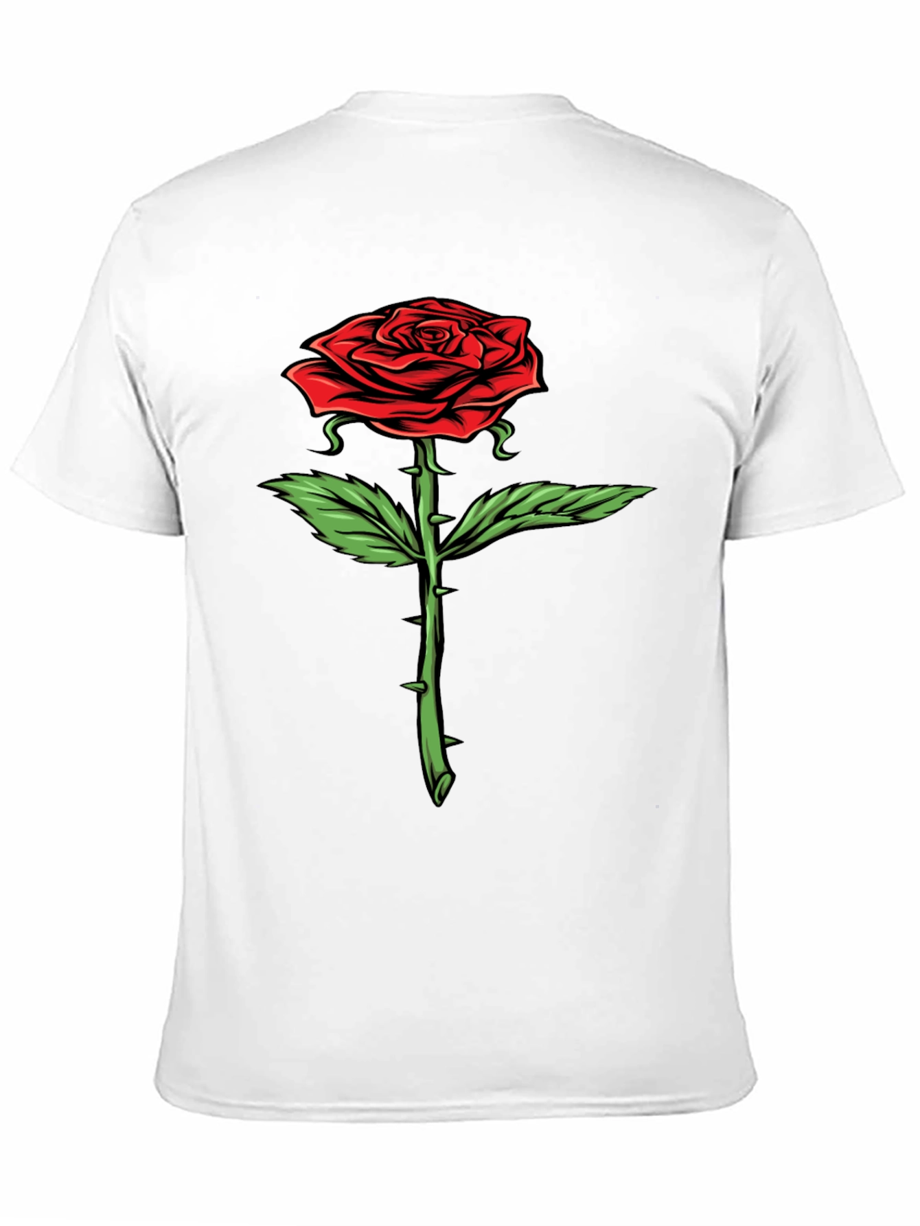 Rose Graphic T-Shirt - Bold Floral Design
