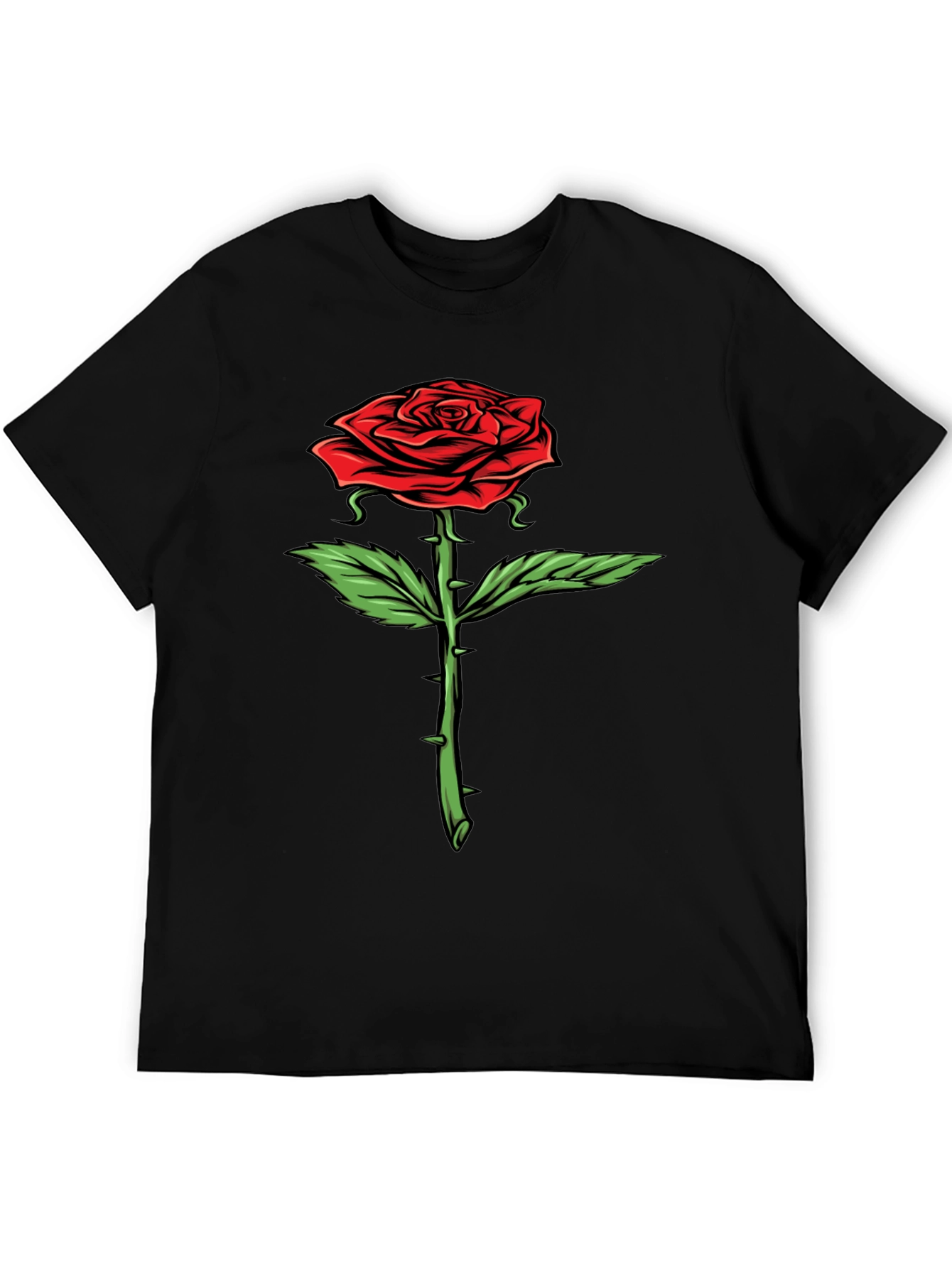Rose Graphic T-Shirt - Bold Floral Design