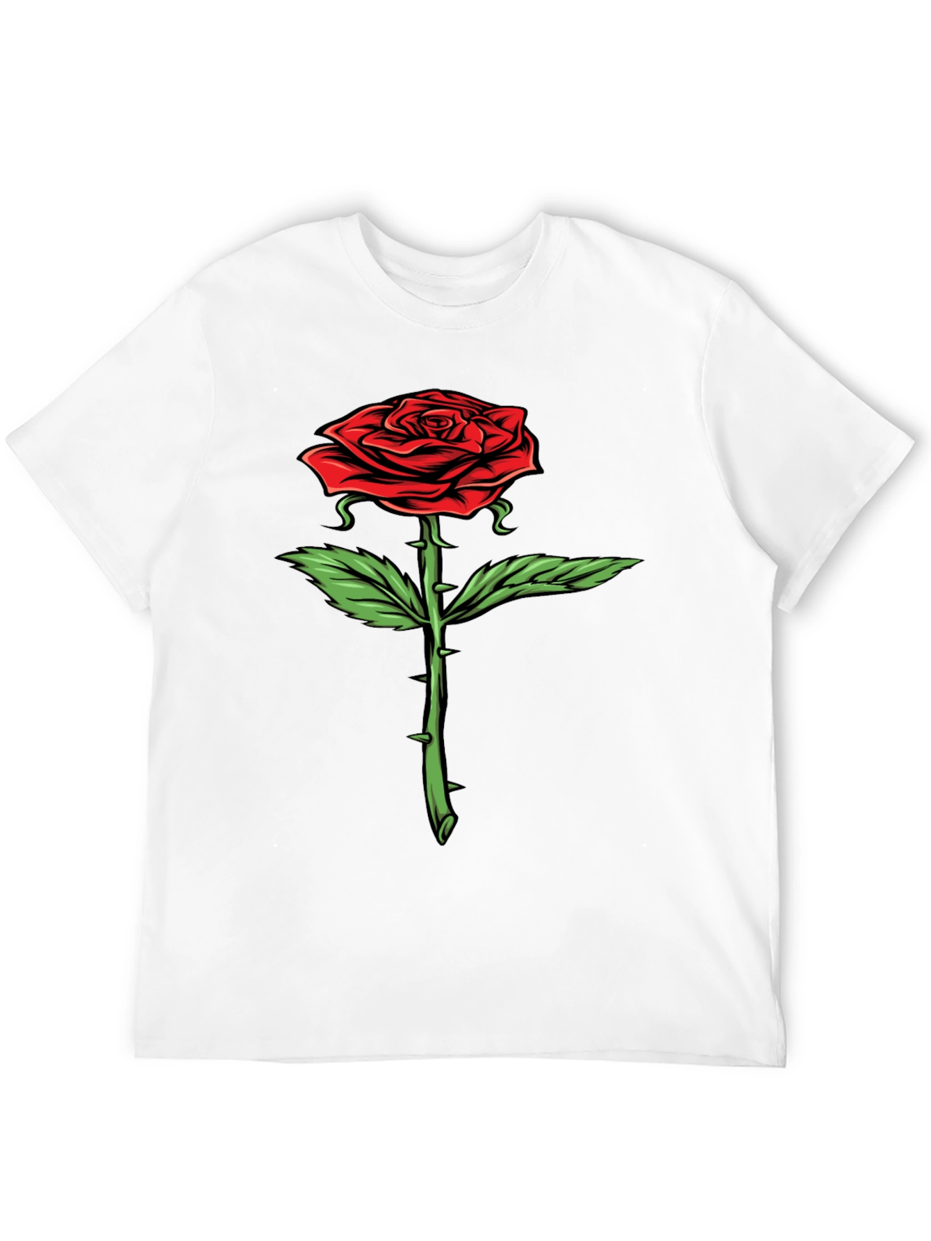Rose Graphic T-Shirt - Bold Floral Design