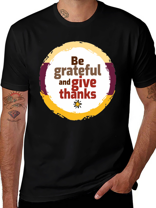 Be Grateful Graphic Tee - Thanksgiving T-Shirt