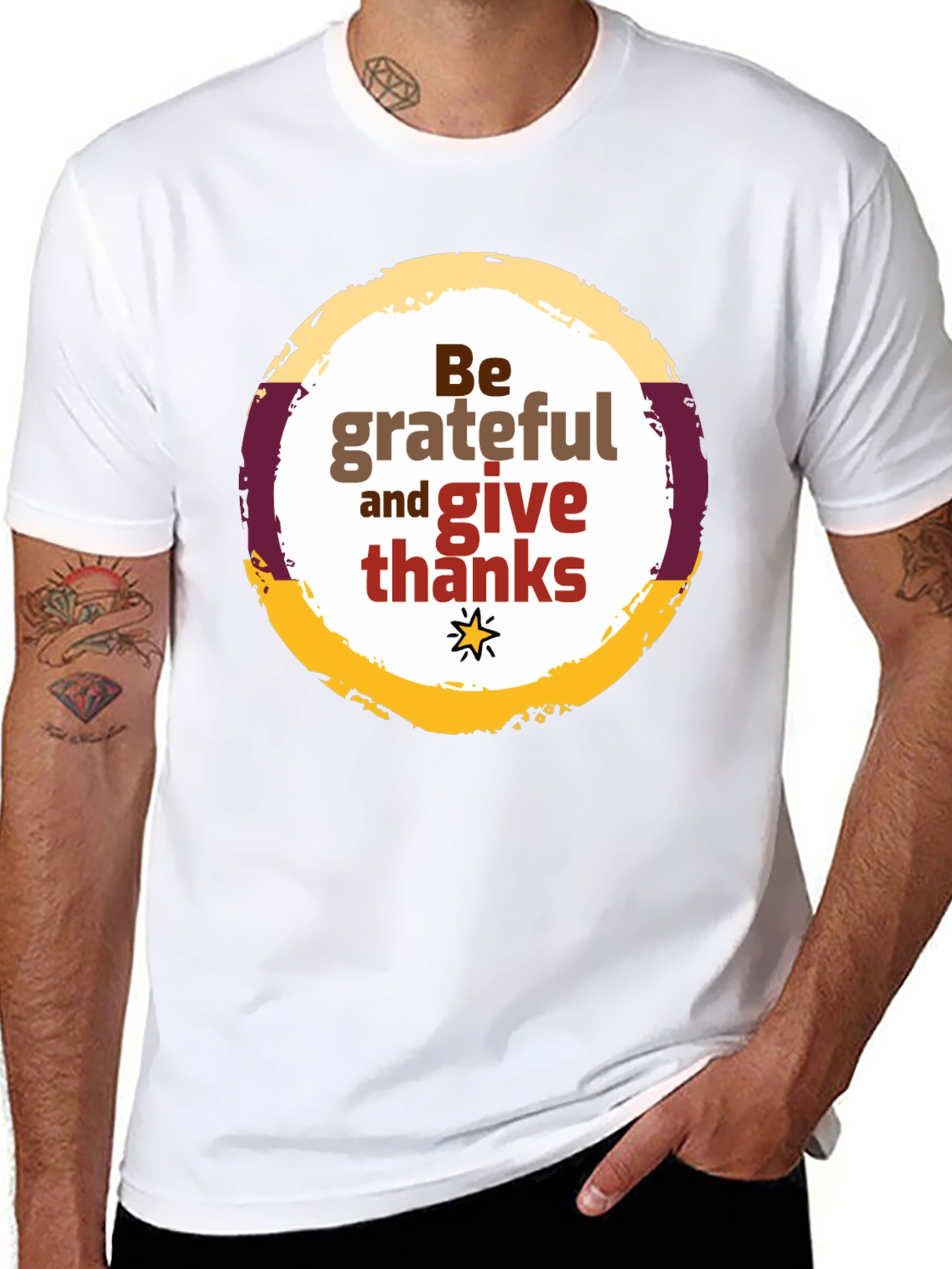 Be Grateful Graphic Tee - Thanksgiving T-Shirt