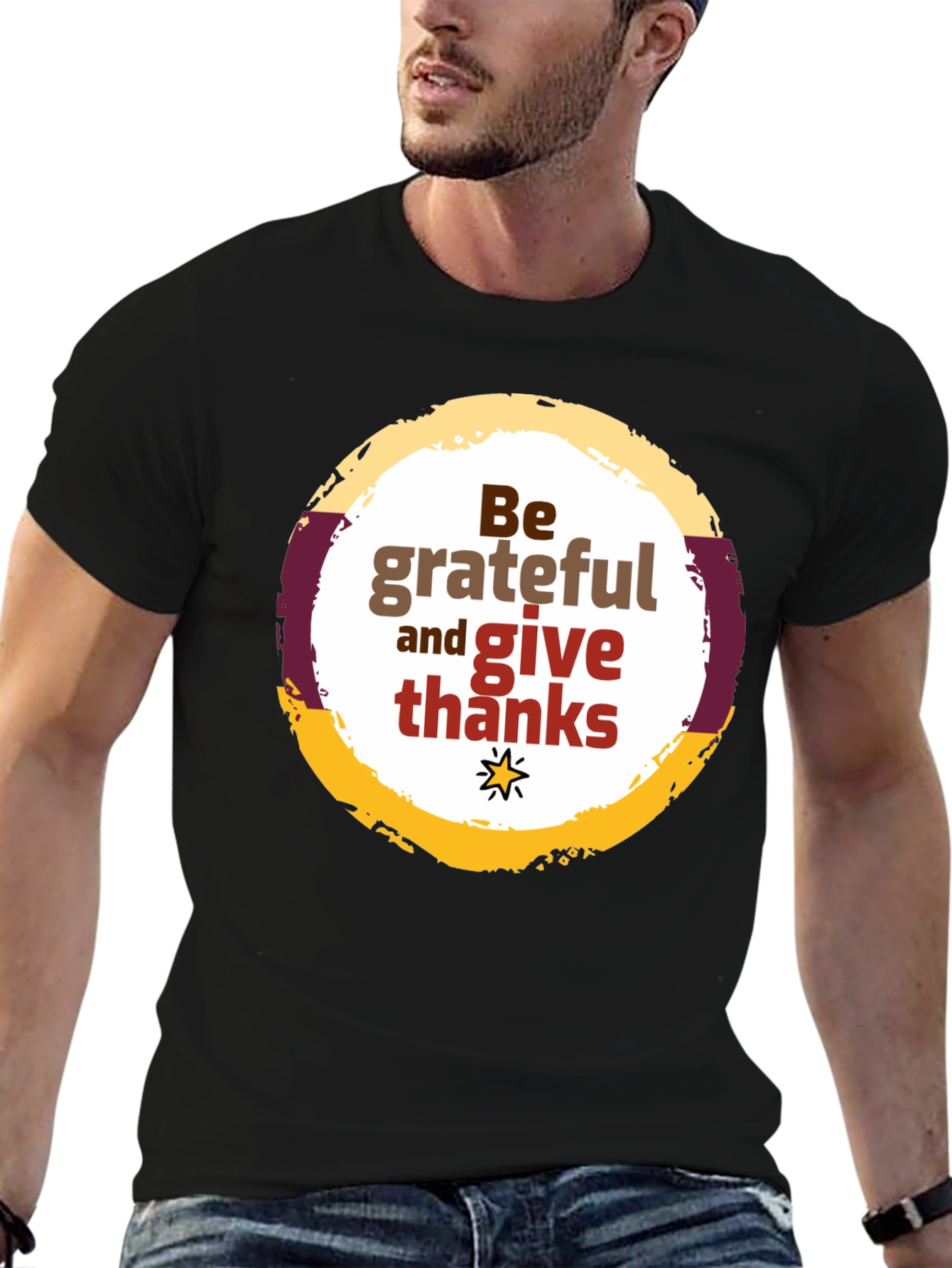Be Grateful Graphic Tee - Thanksgiving T-Shirt