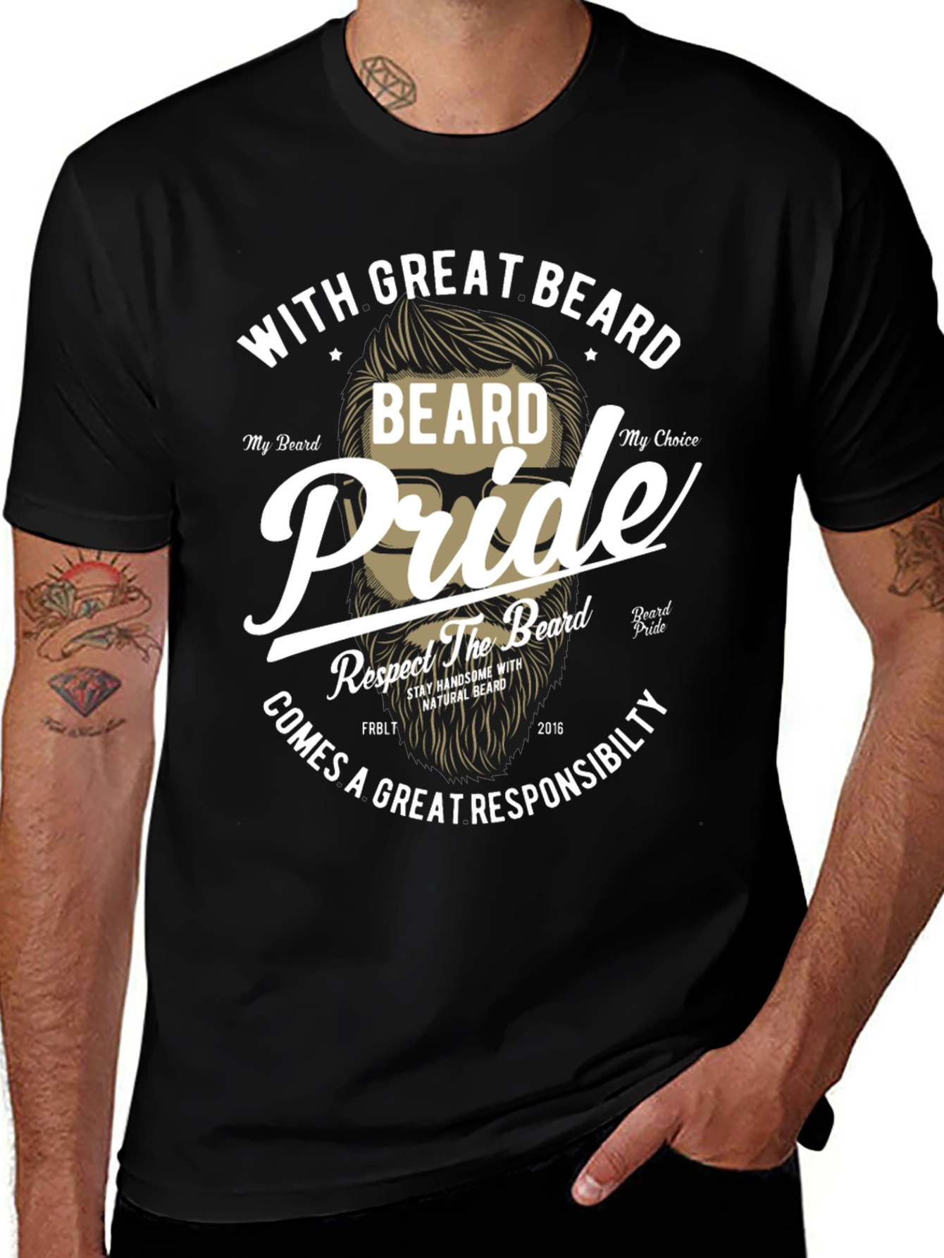 Beard Pride Graphic T-Shirt