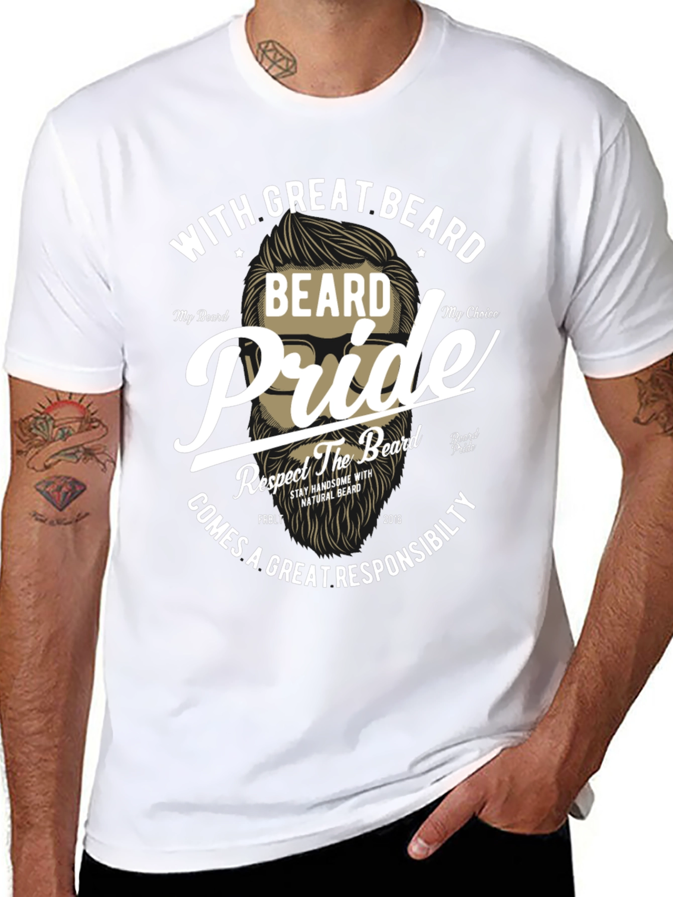 Beard Pride Graphic T-Shirt
